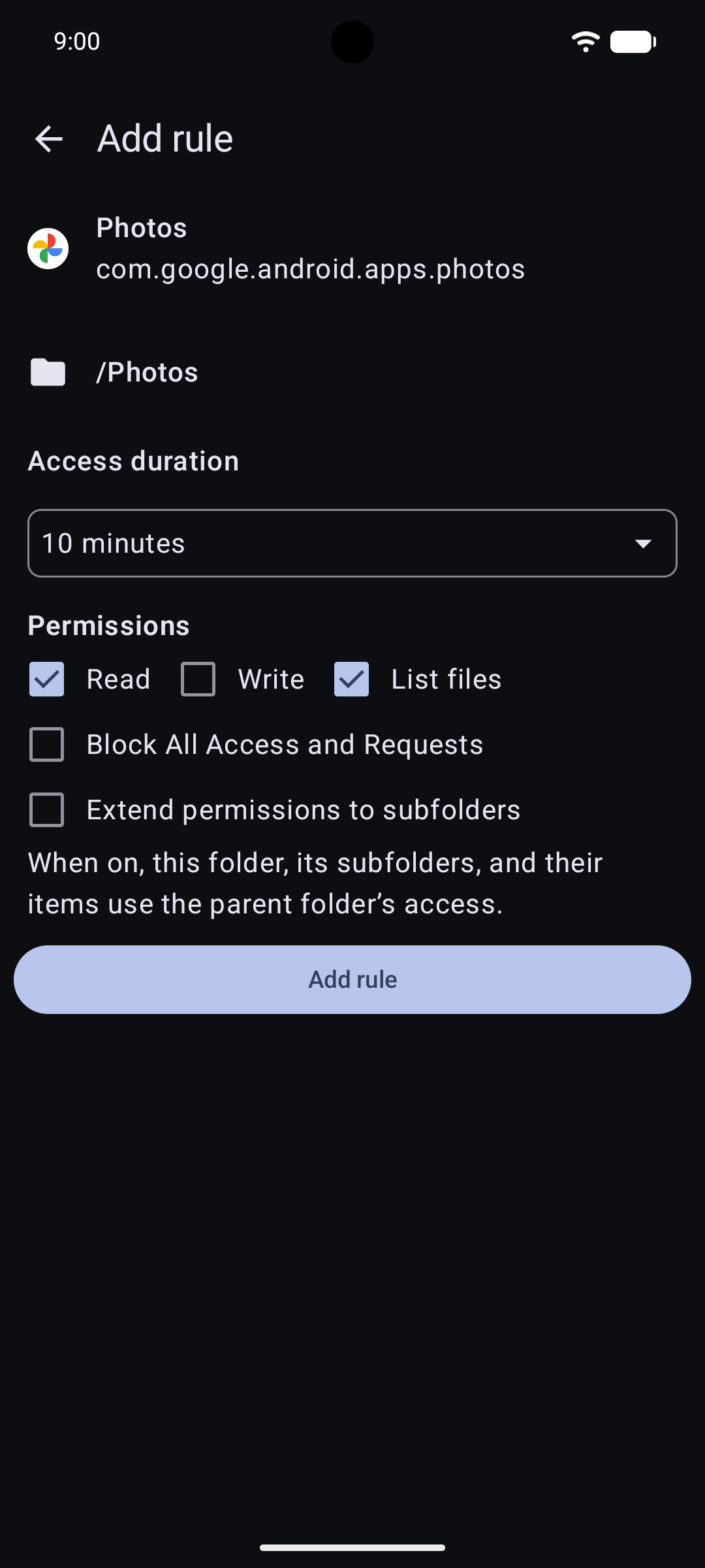 Filewall: Secure Storage Provider screenshot 4