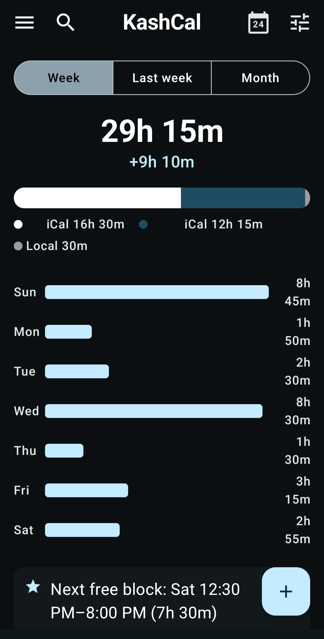 KashCal screenshot 7