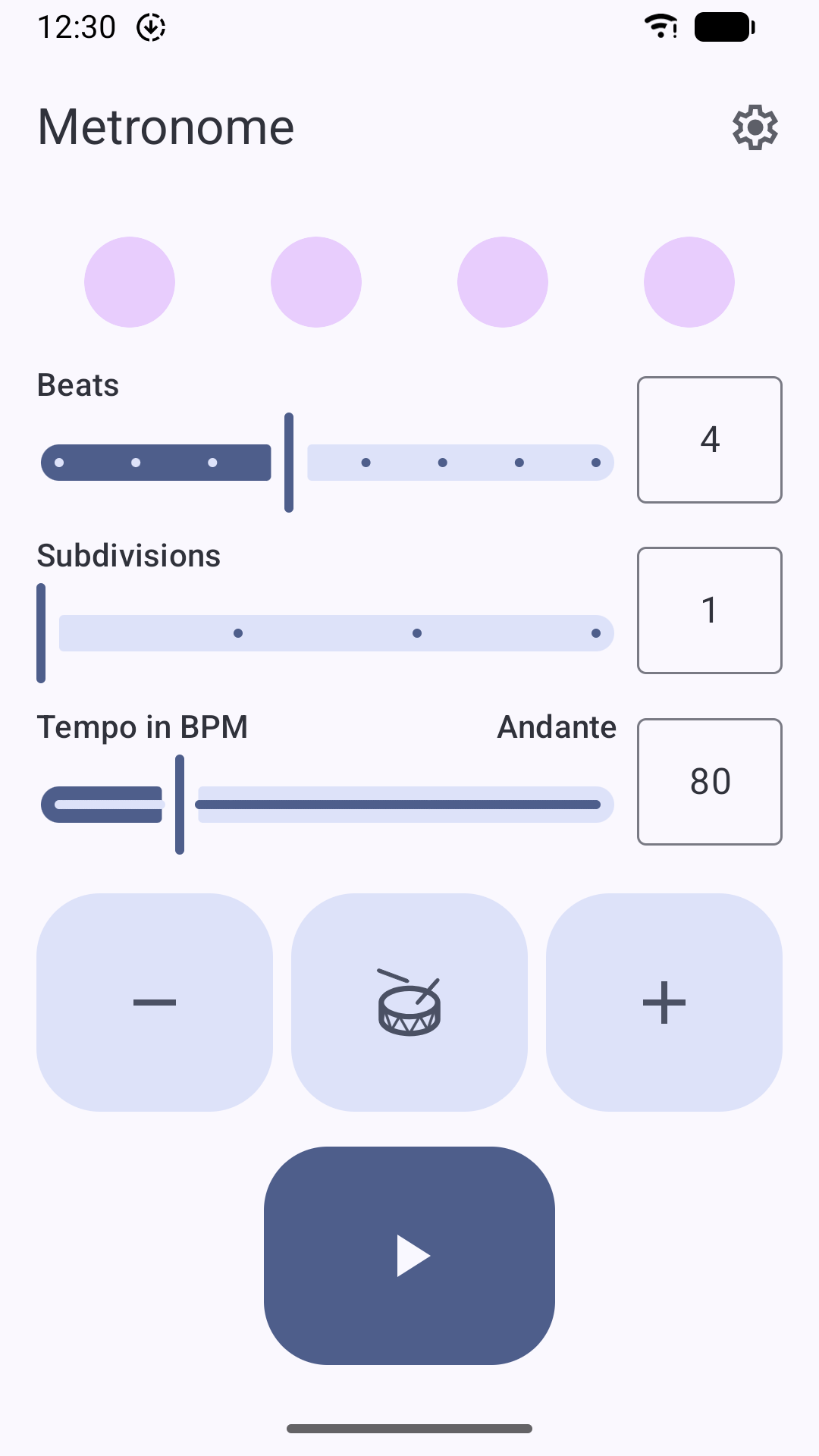 Metronome screenshot 1