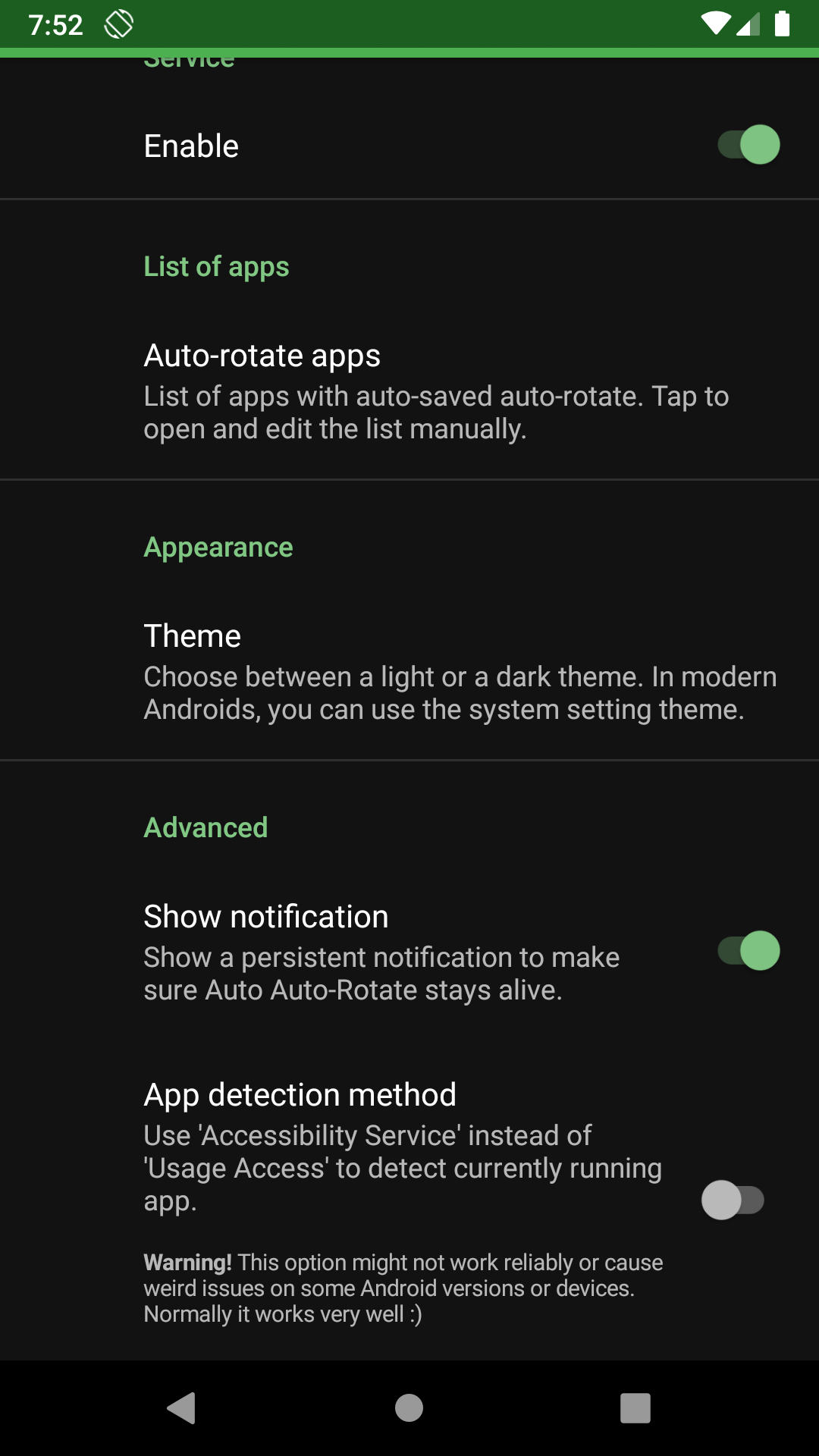 Auto Auto-Rotate screenshot 4
