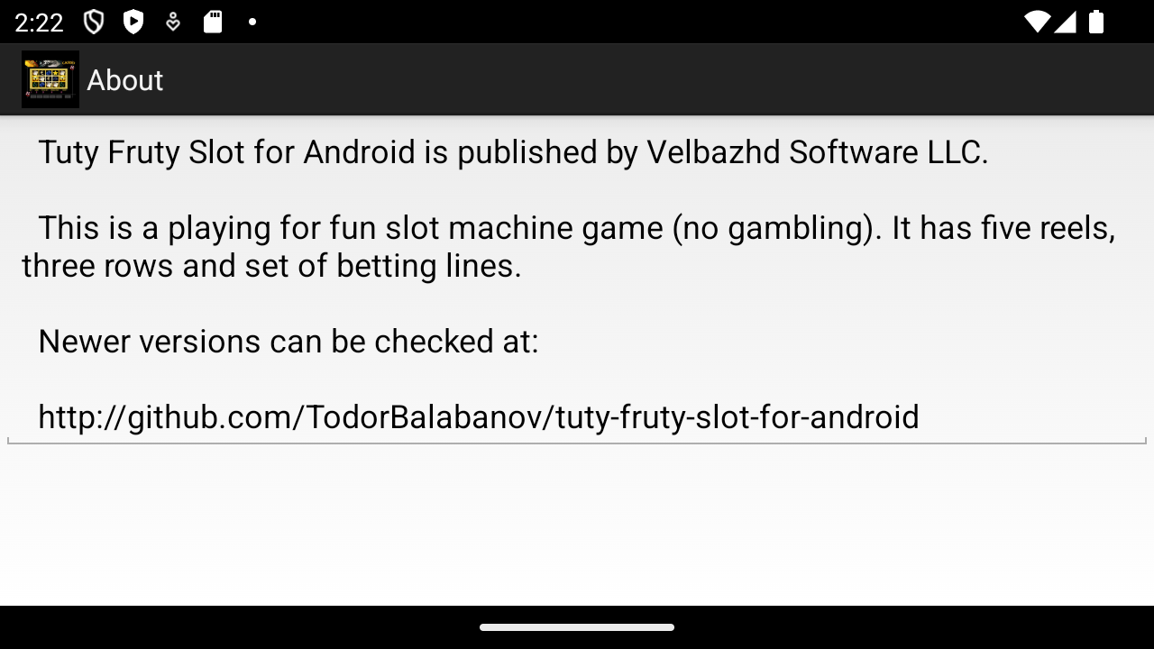 Tuty Fruty Slot for Android screenshot 2