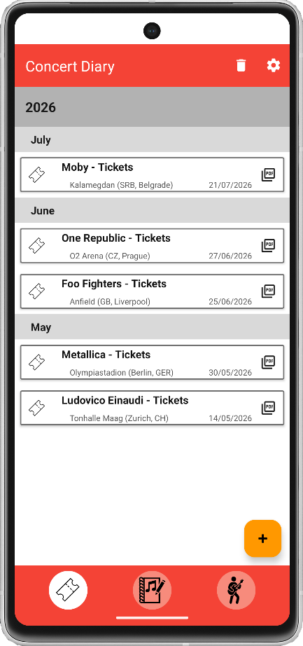 Concert Diary screenshot 5