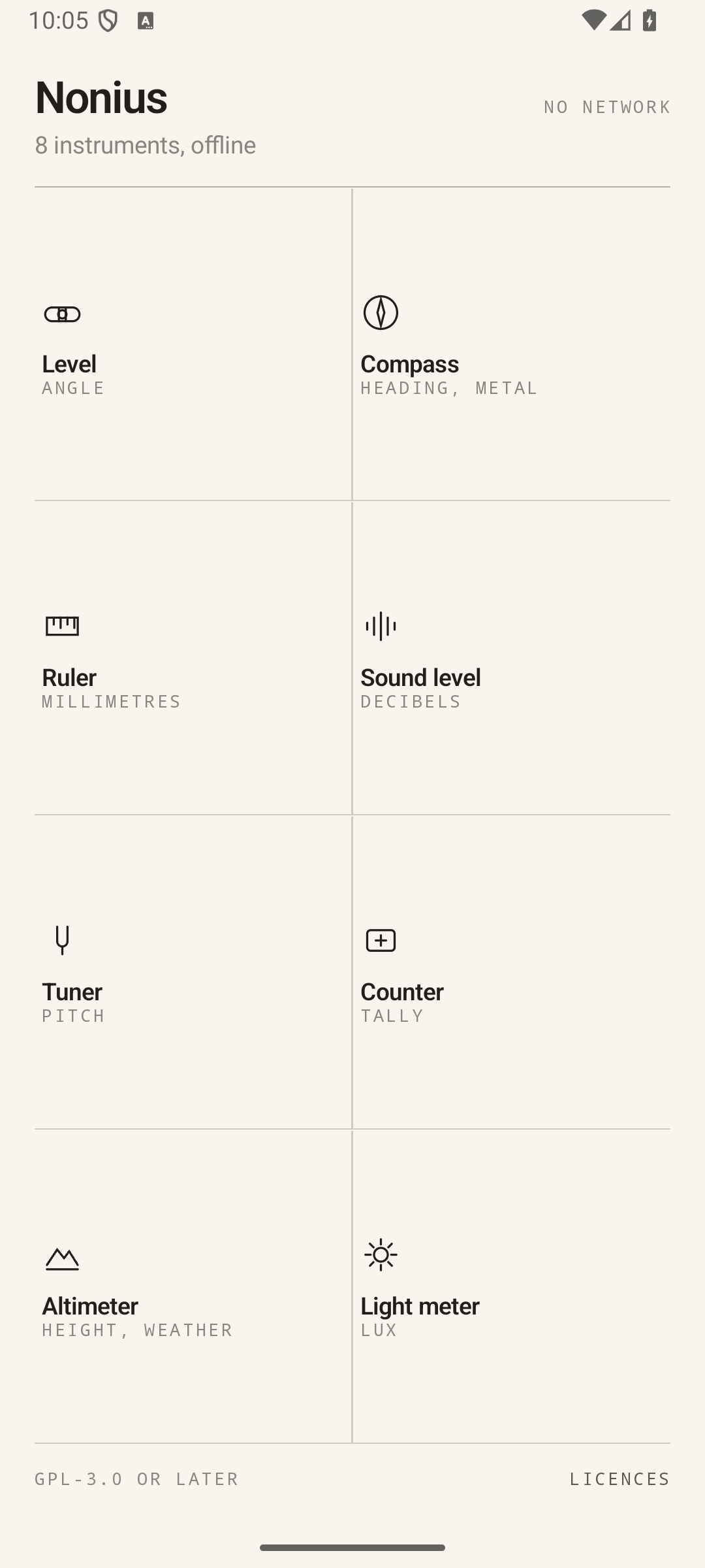 Nonius screenshot 1