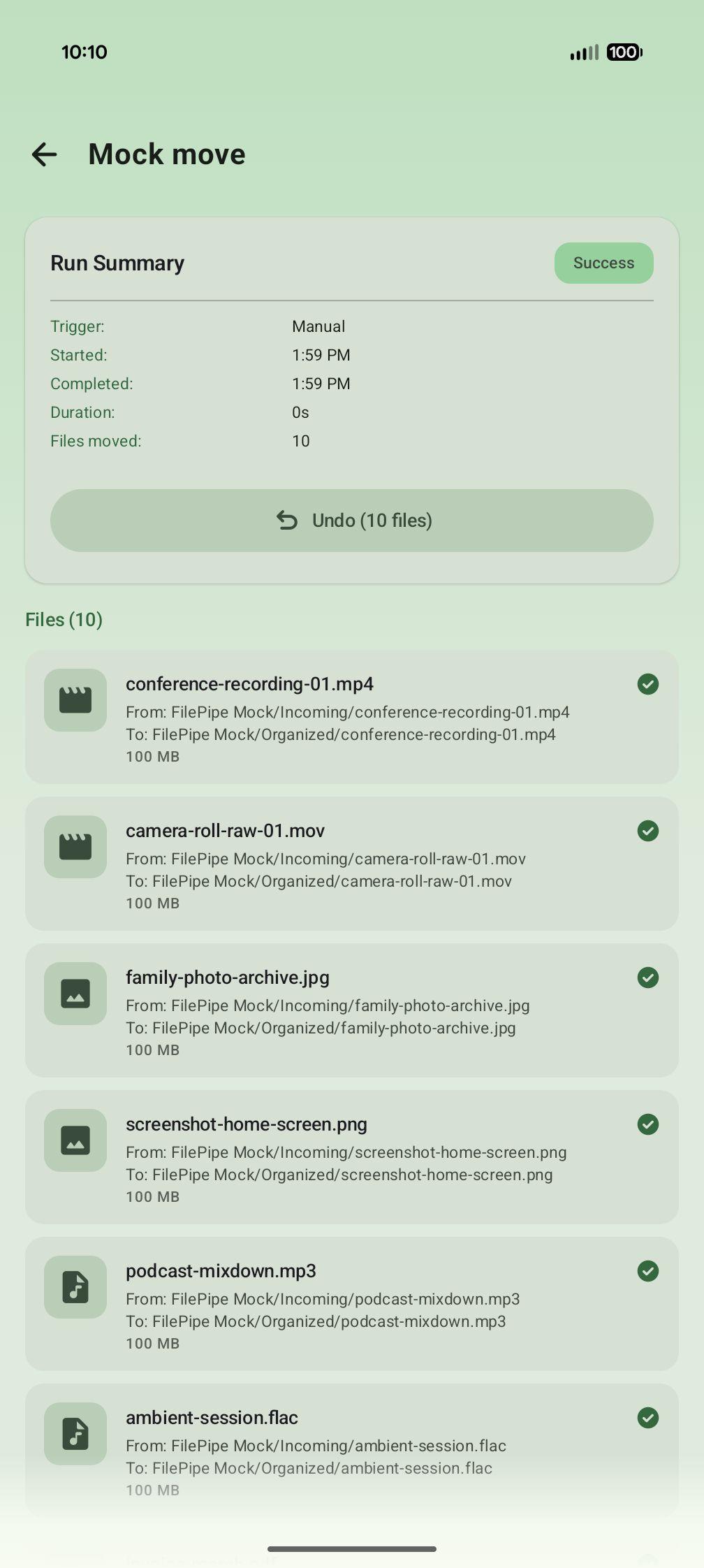 FilePipe: Auto Files Organizer screenshot 7