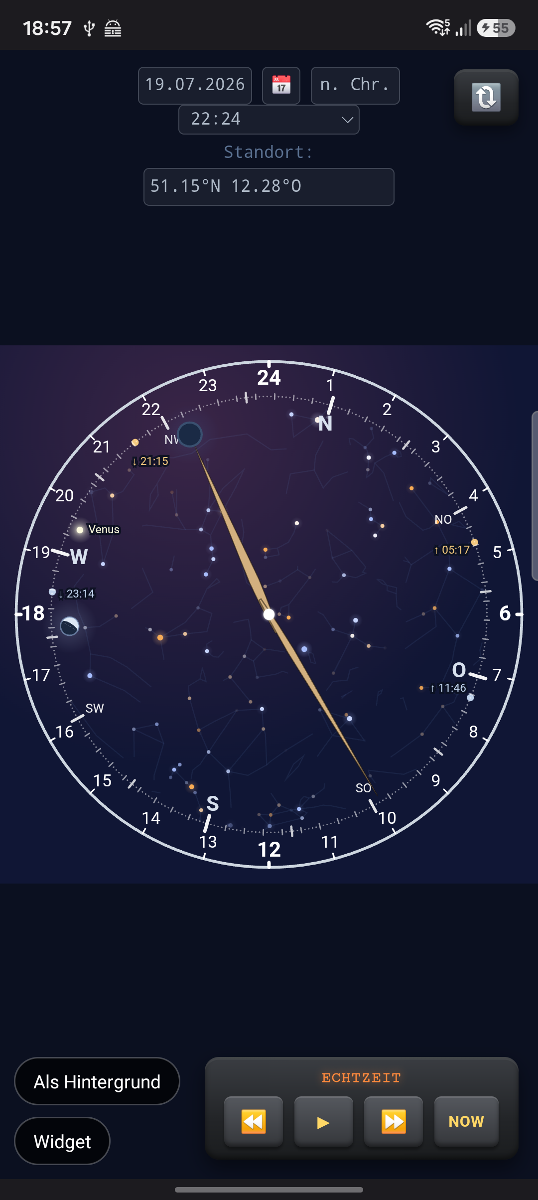 AstroClock screenshot 2