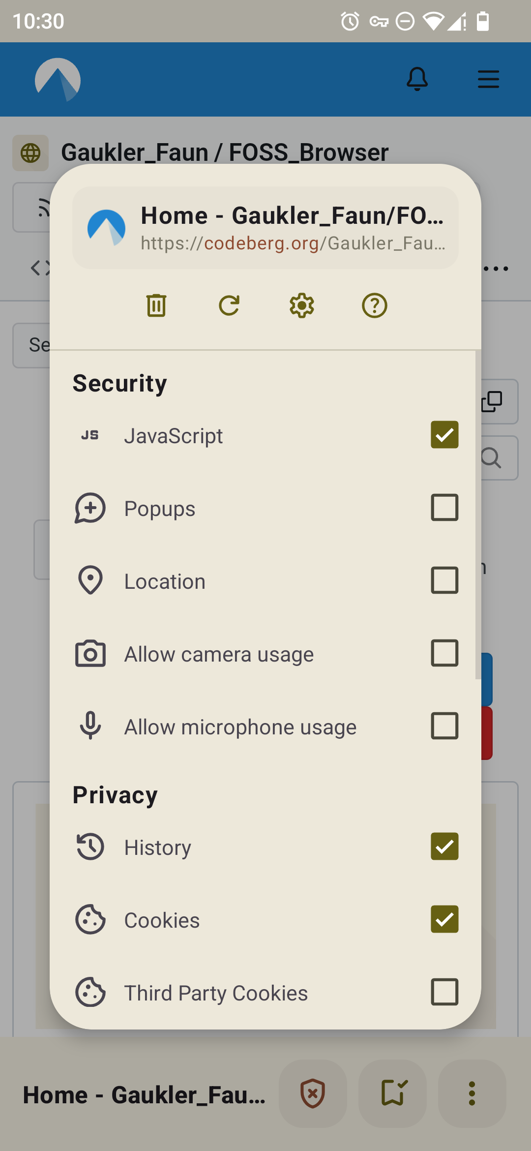 FOSS Browser screenshot 2