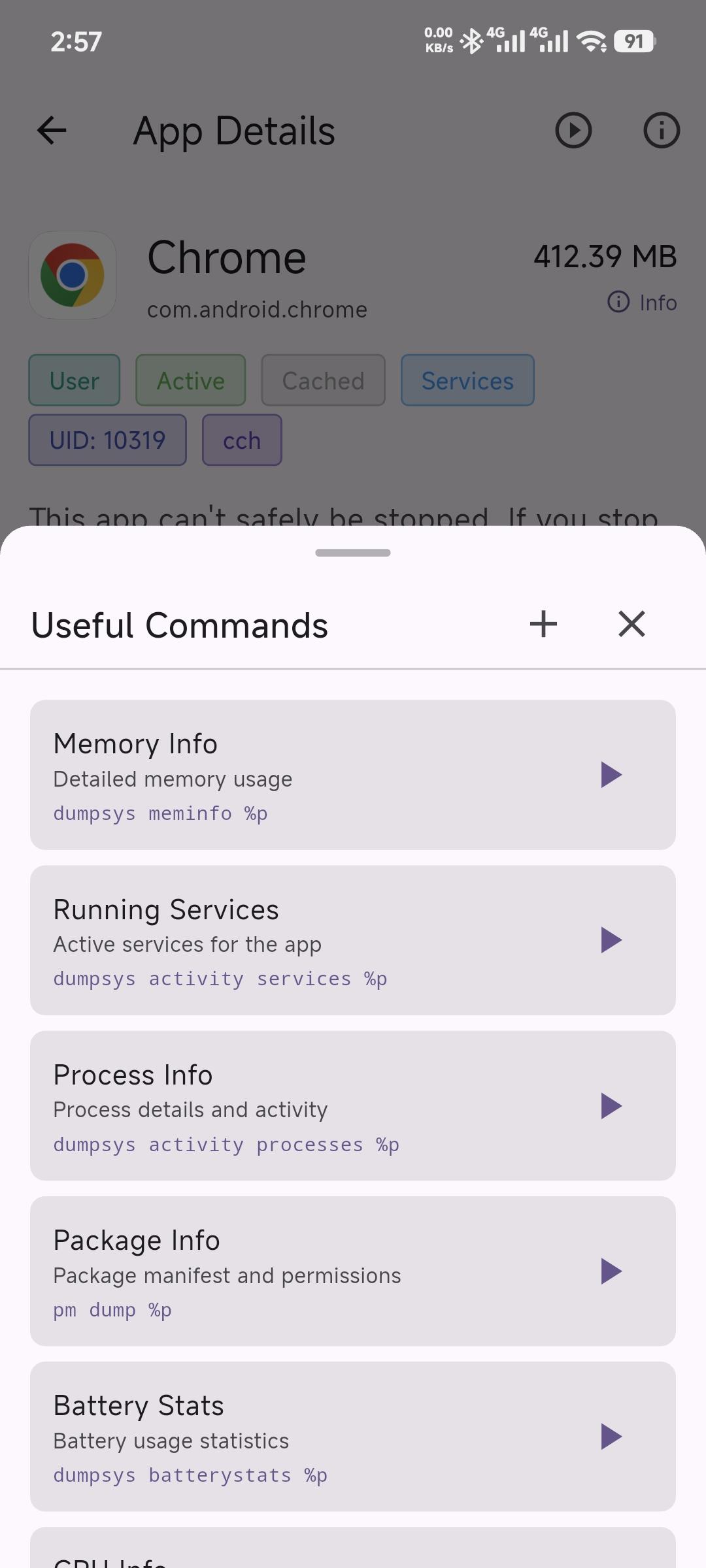 Running Services Monitor screenshot 2