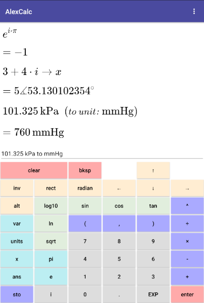 AlexCalc screenshot 8