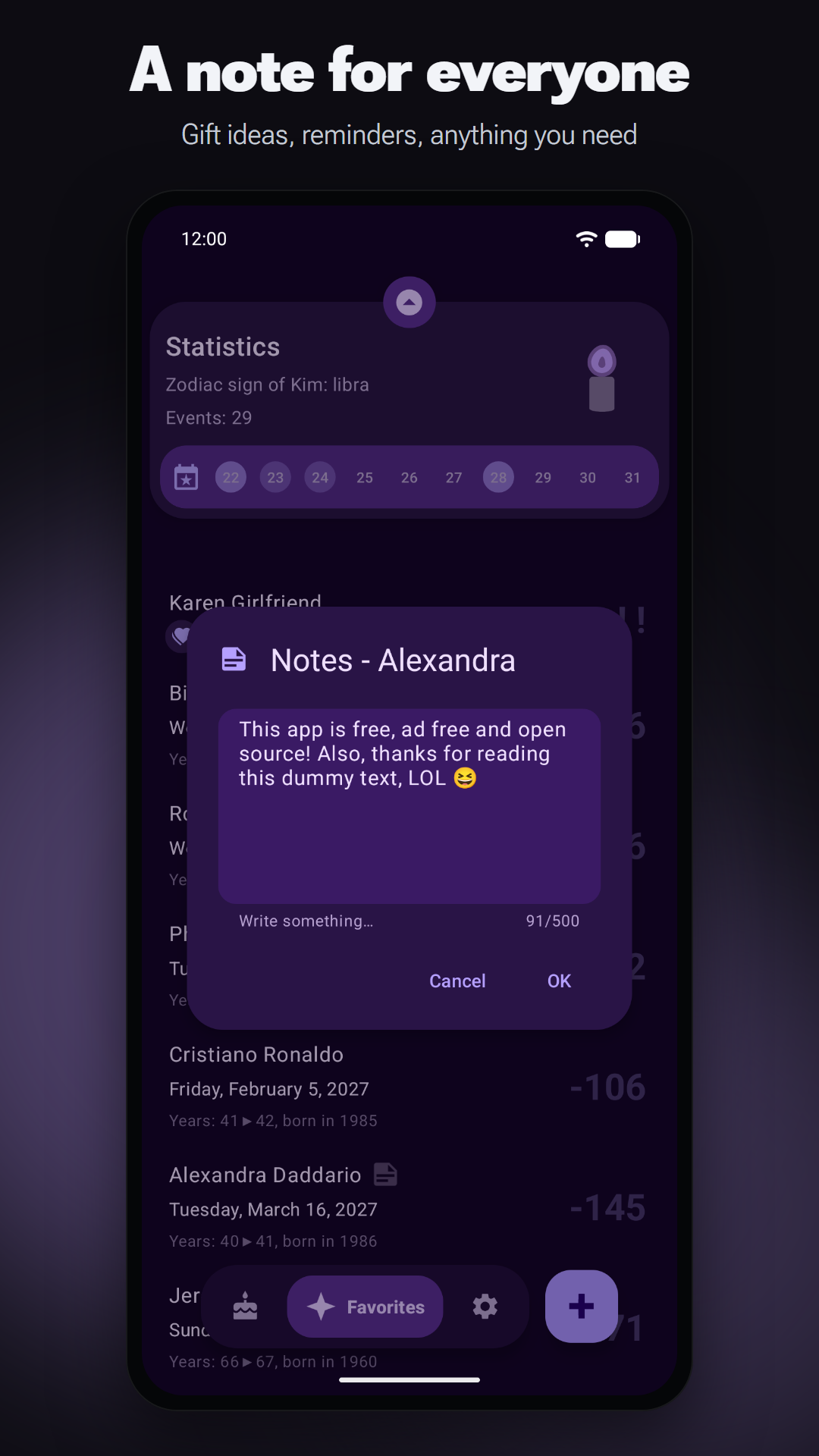 Birday - Birthday Manager screenshot 8