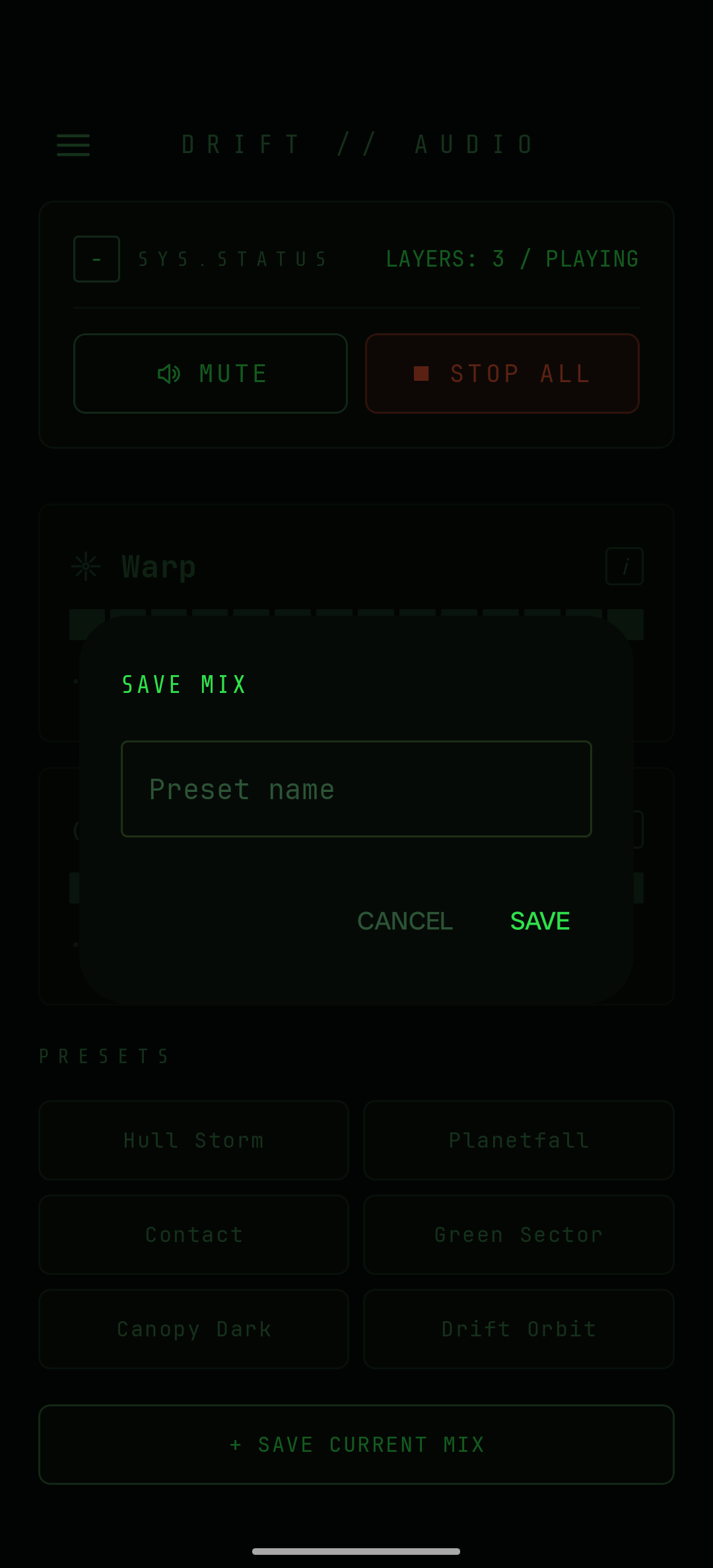 Drift // Audio screenshot 3