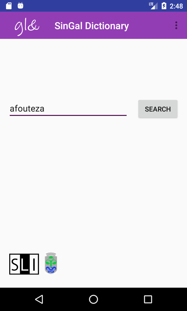 SinGal Dictionary screenshot 1