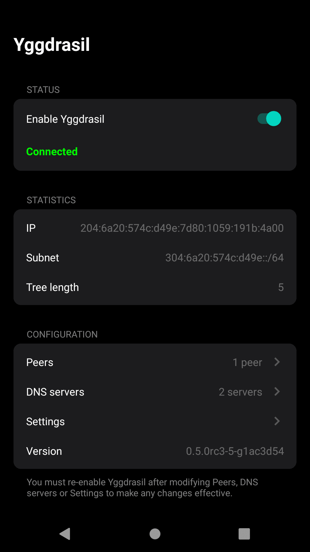 Yggdrasil screenshot 1