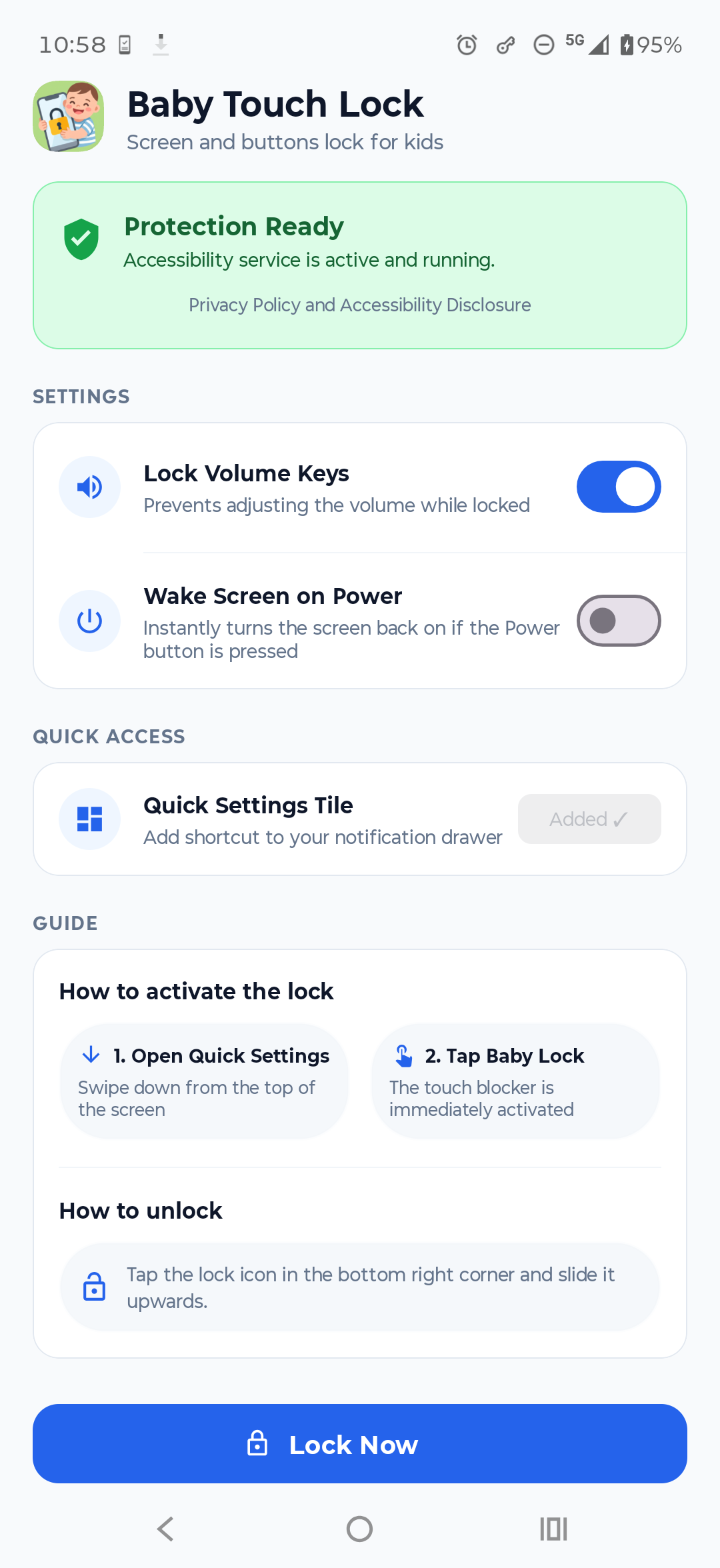 Baby Touch Lock screenshot 1