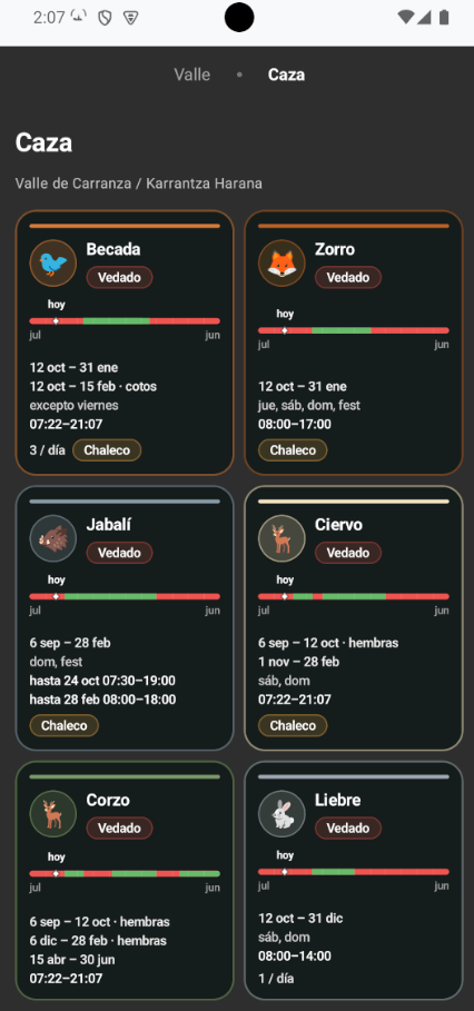 Ordunte: Karrantza weather screenshot 2