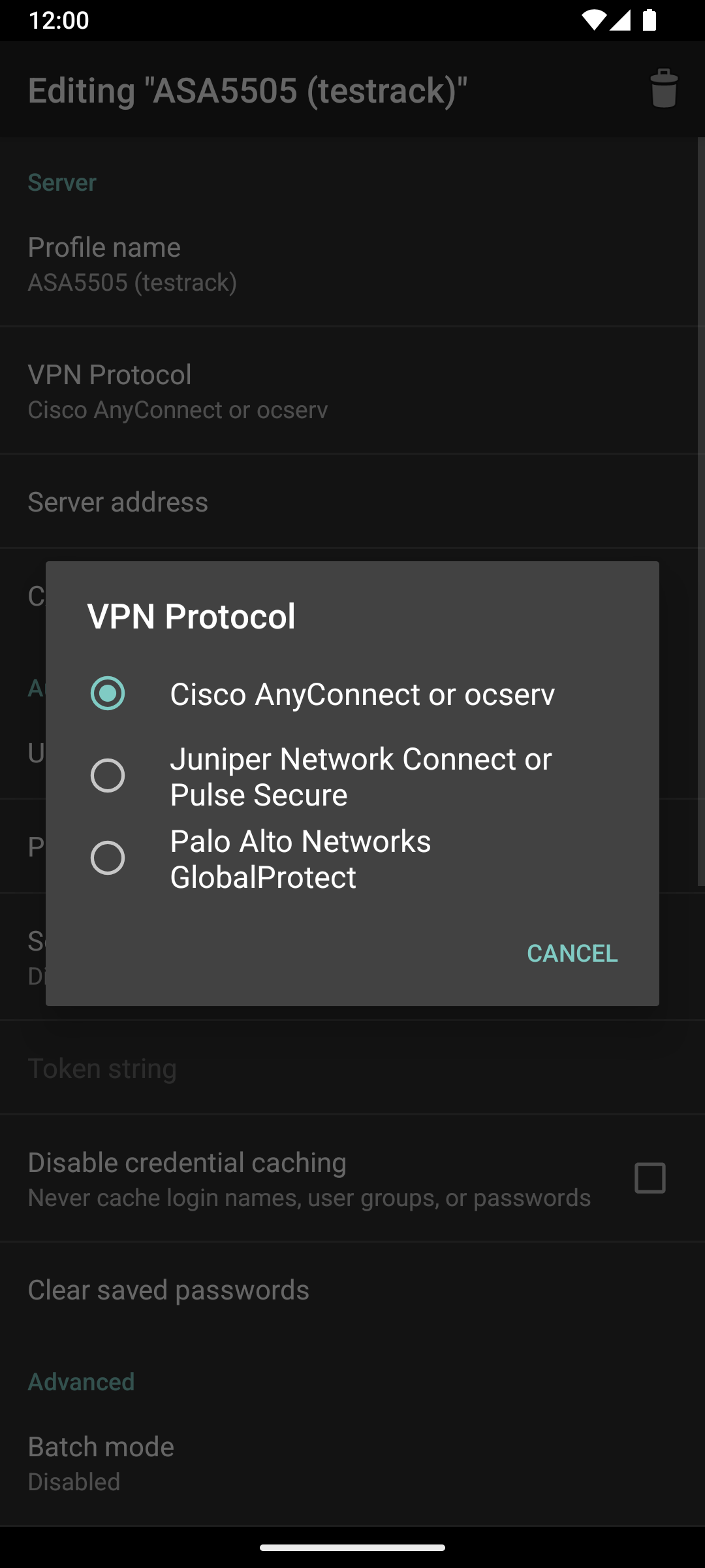 OpenConnect screenshot 5