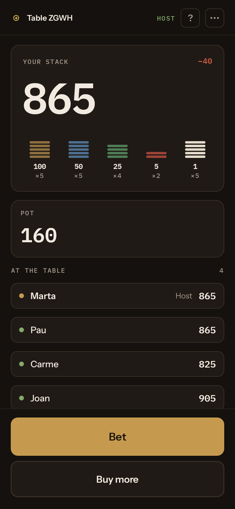 TableChips screenshot 1