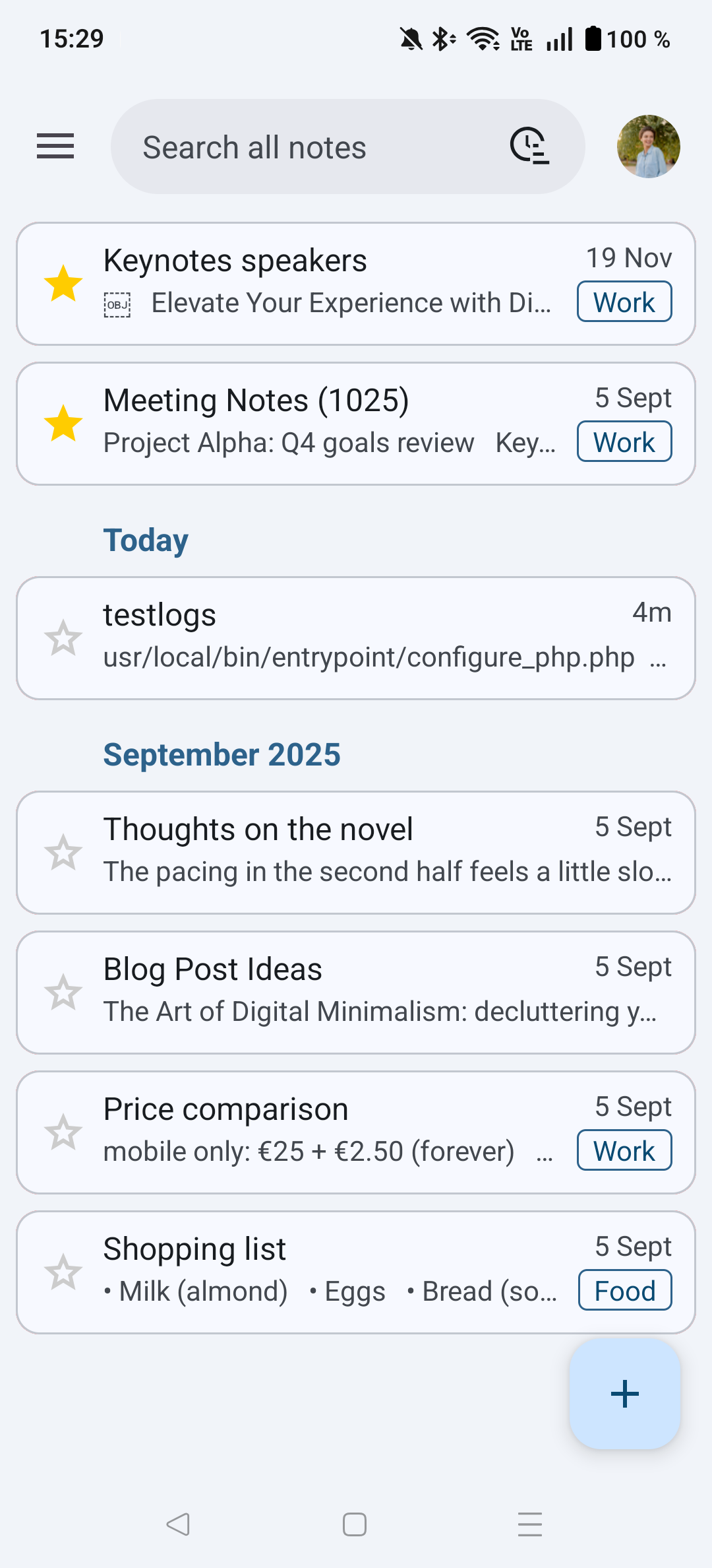Nextcloud Notes screenshot 2