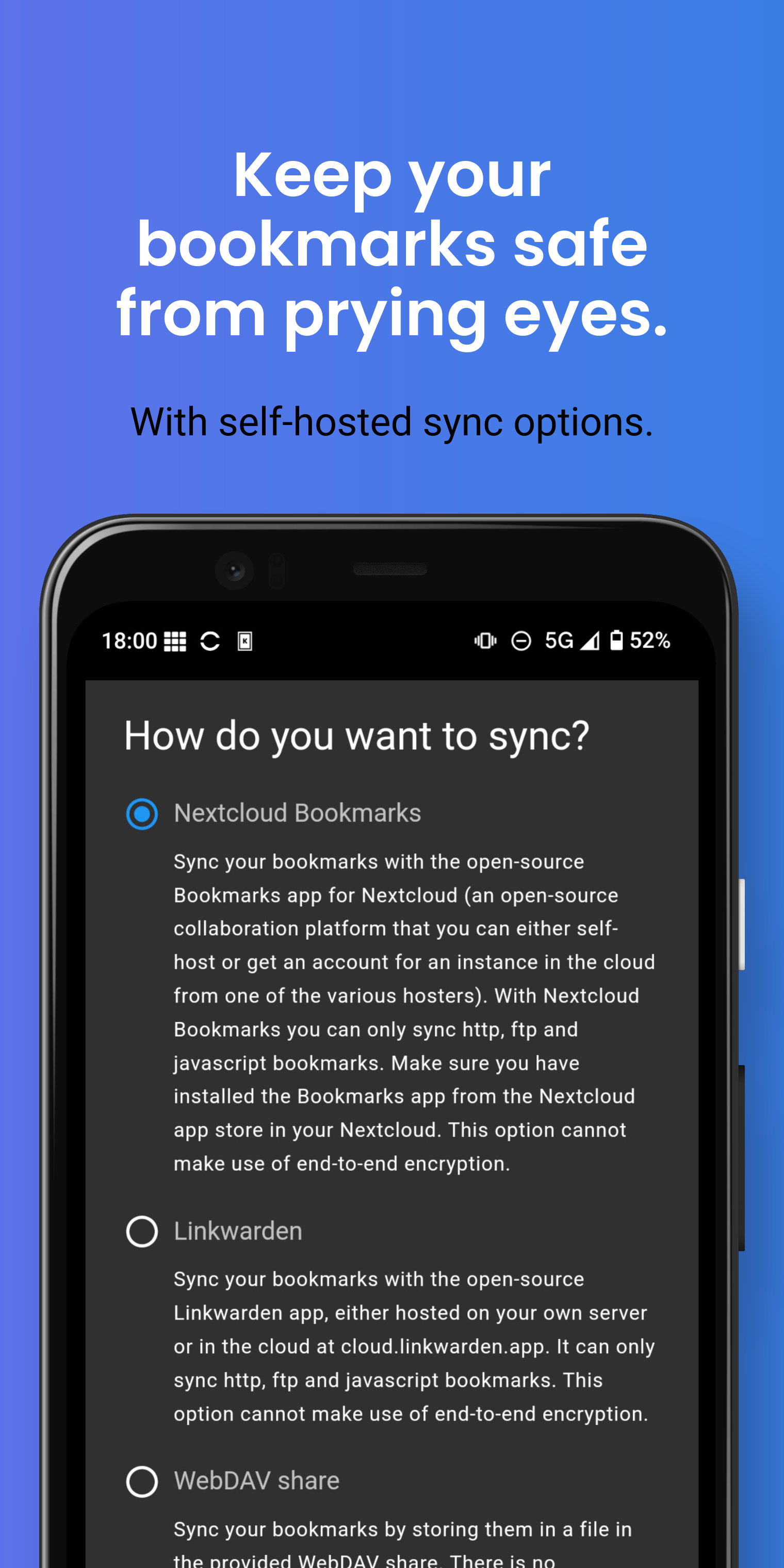 floccus bookmark sync screenshot 4
