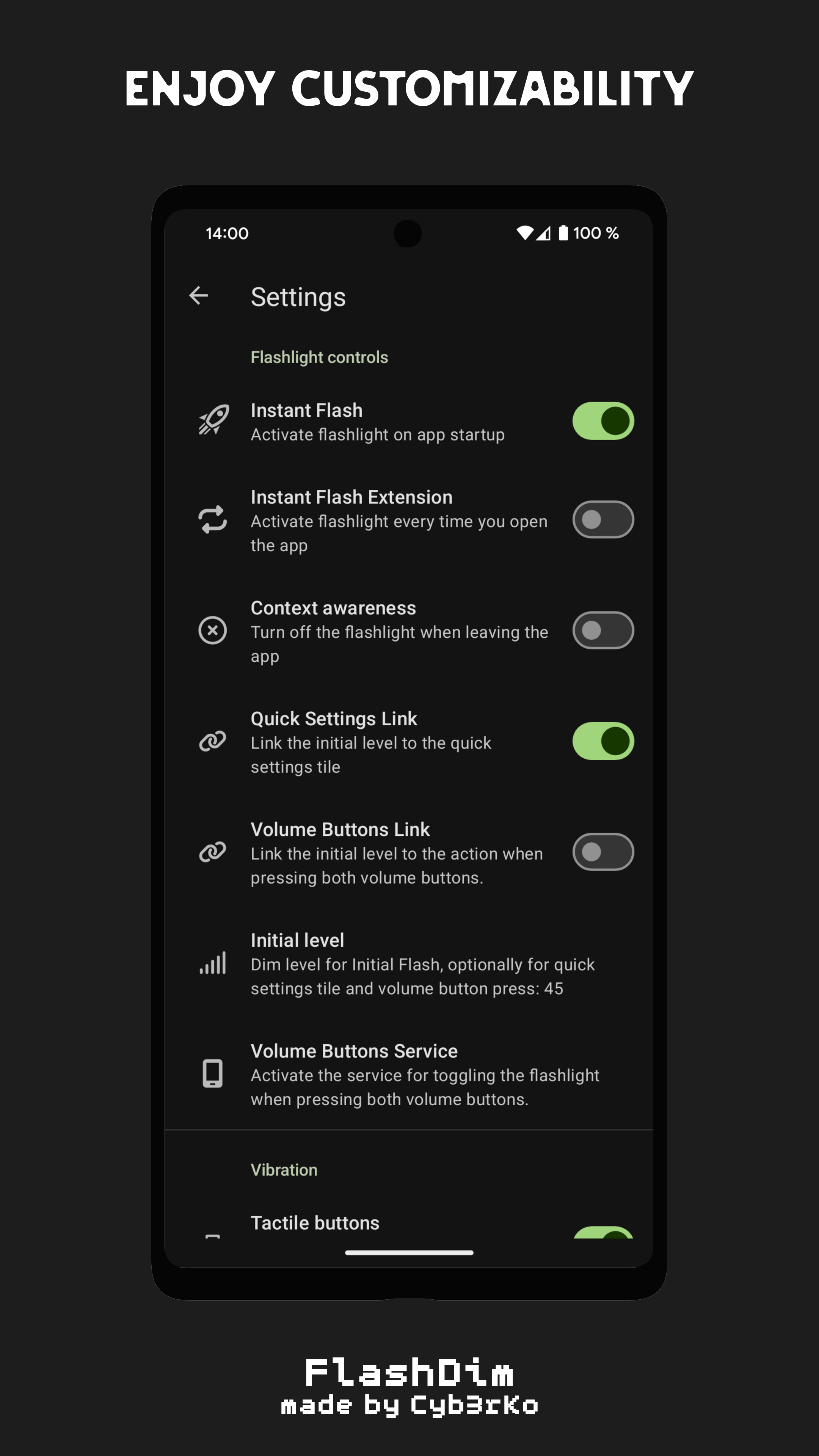 FlashDim - Dim your flashlight screenshot 4