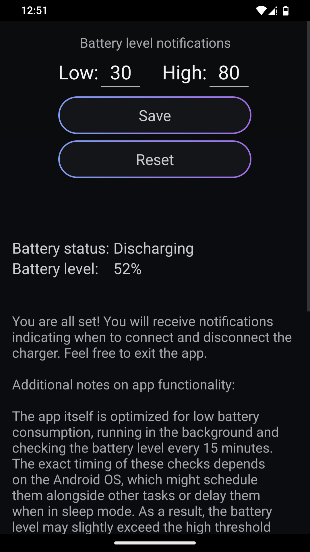 Healthy Battery Charging screenshot 1