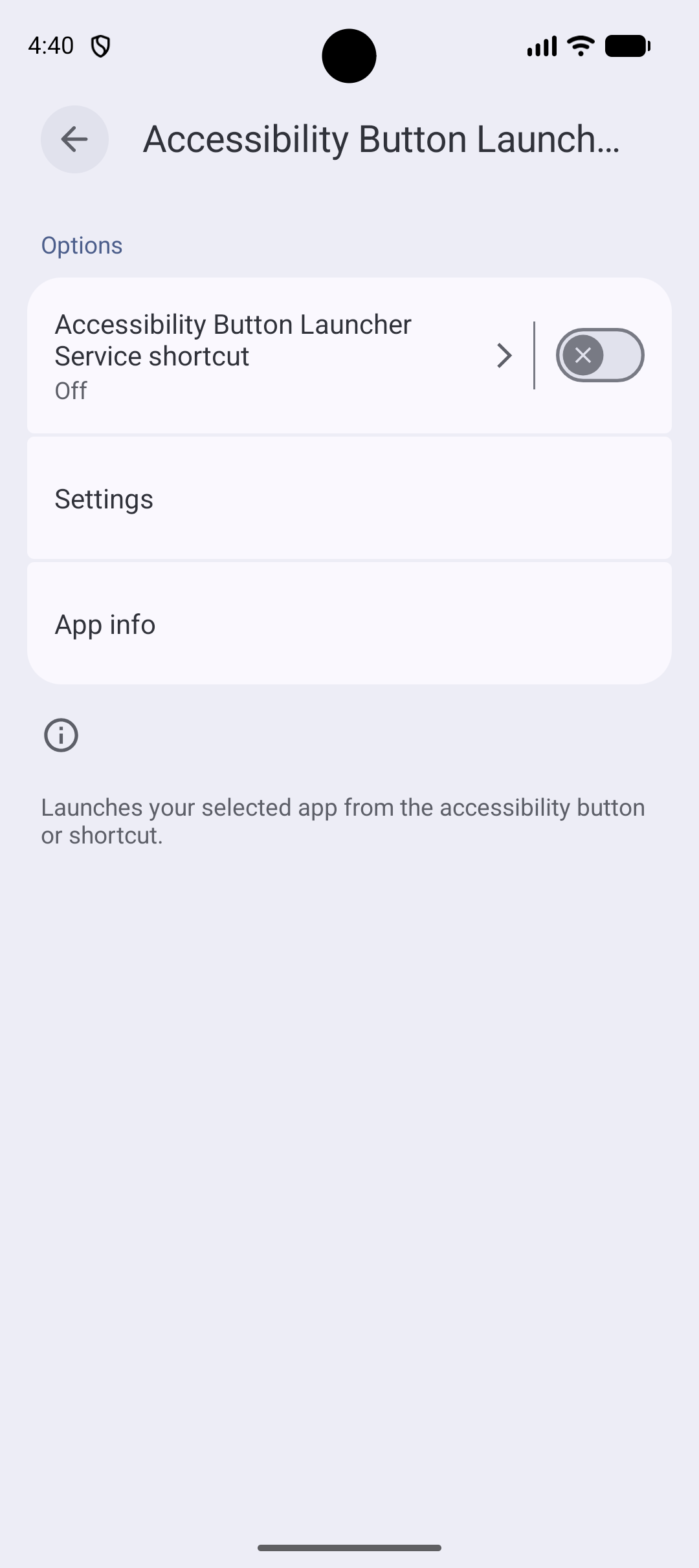 Accessibility Button Launcher screenshot 2
