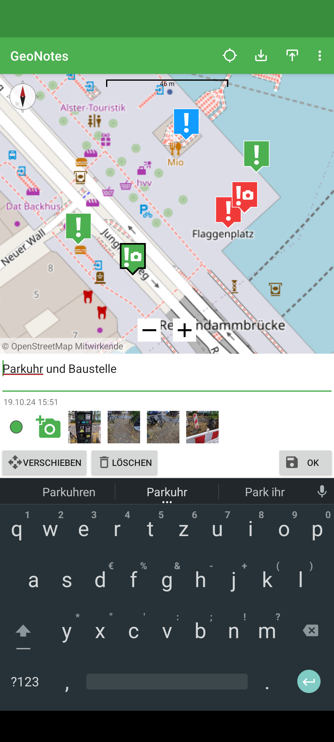GeoNotes screenshot 1