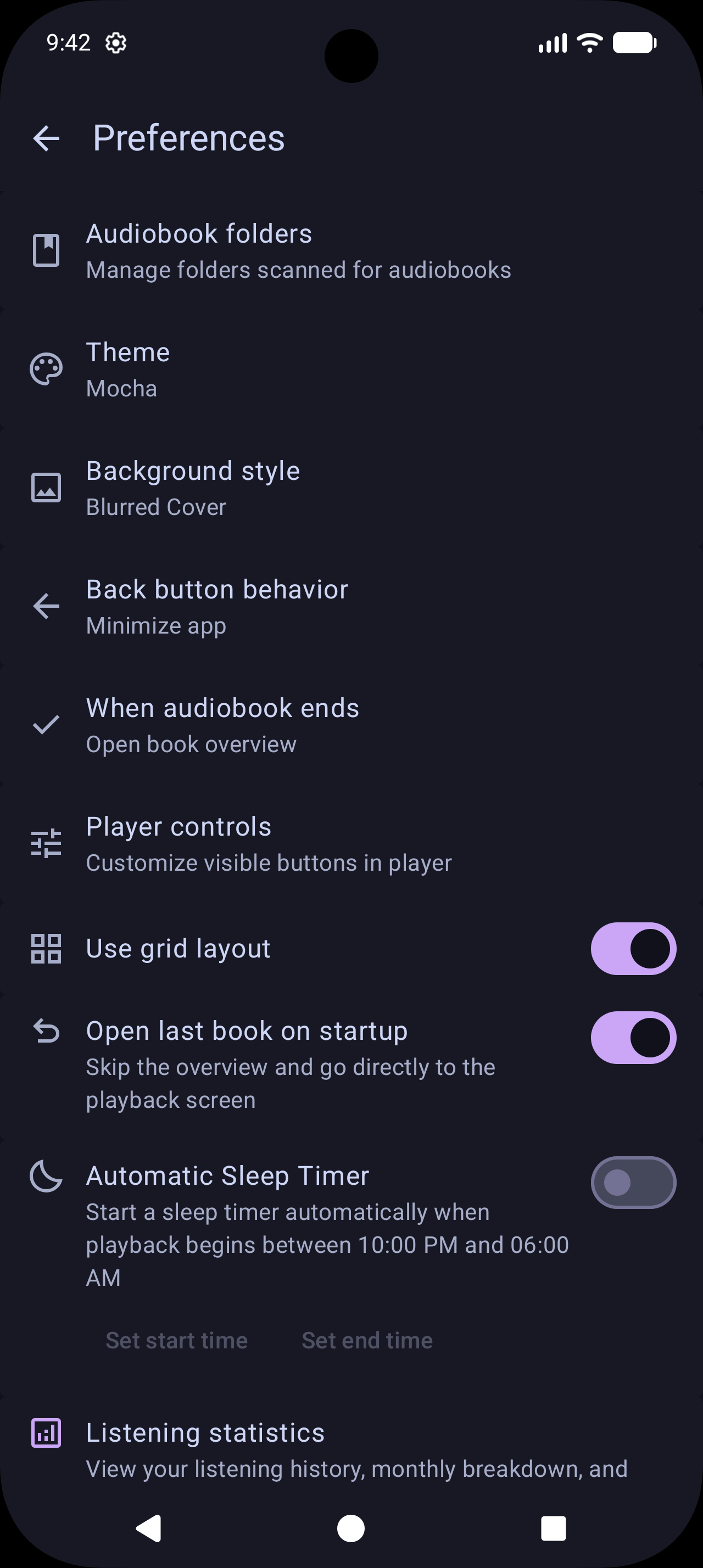 Clio Audiobook Player screenshot 5