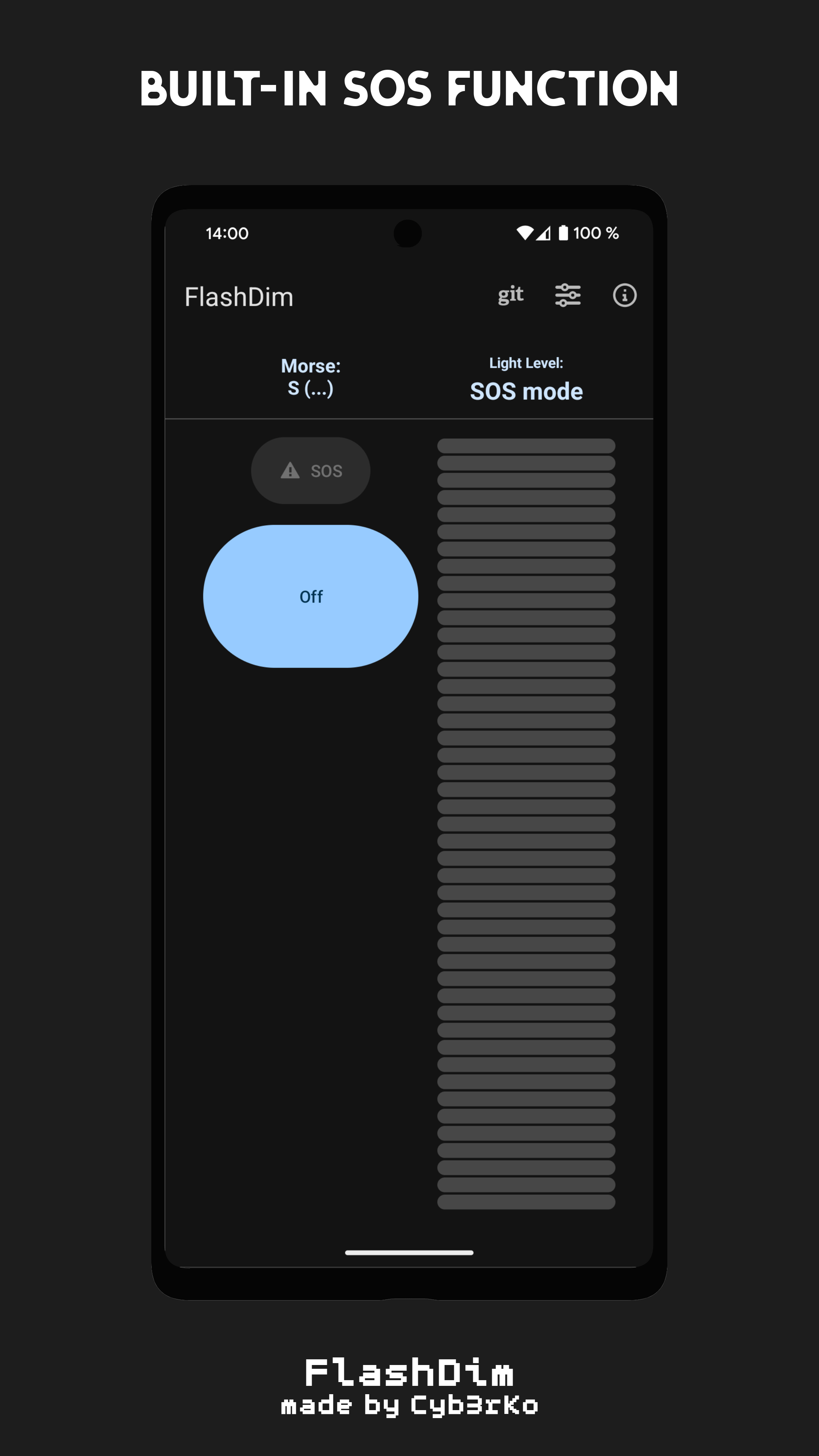 FlashDim - Dim your flashlight screenshot 2