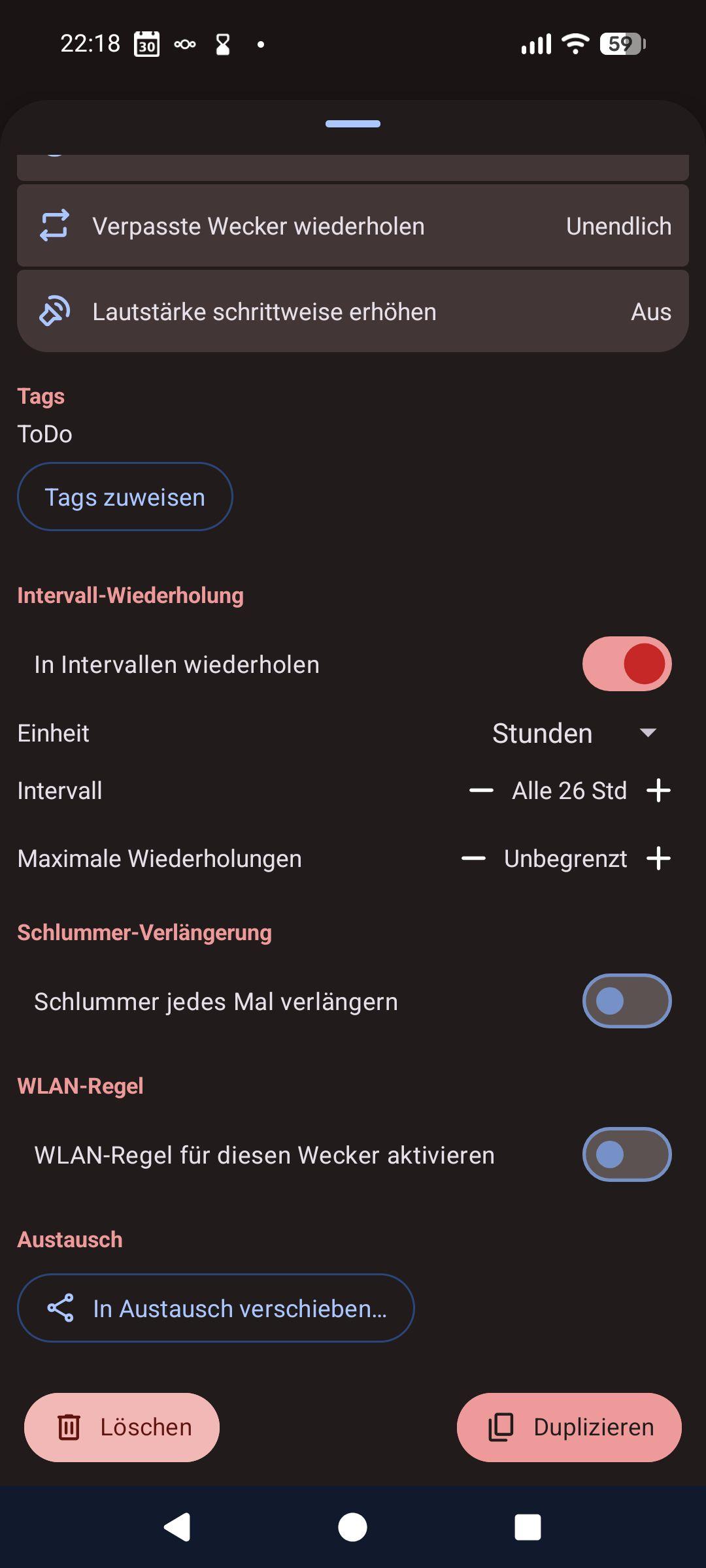 AlarmClock Deluxe (Wecker, Uhr, Timer, Stoppuhr) screenshot 8