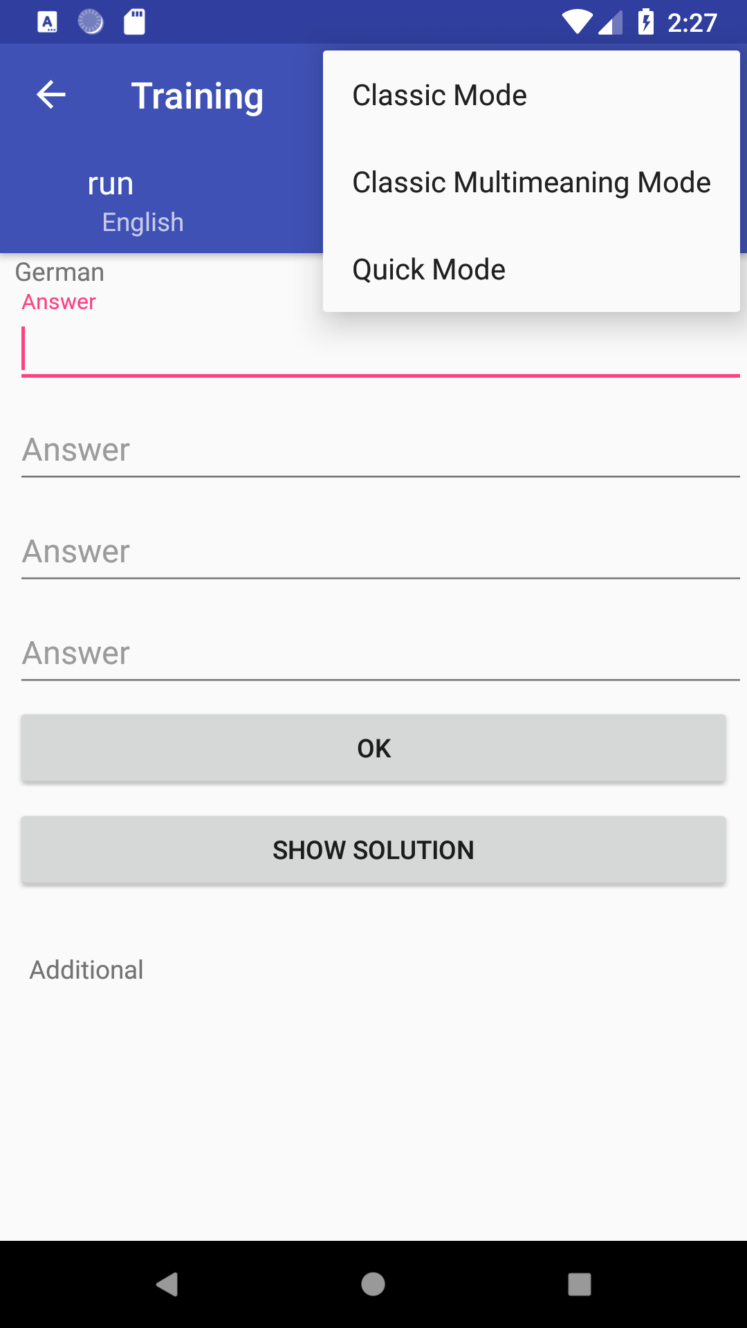 VocableTrainer screenshot 13