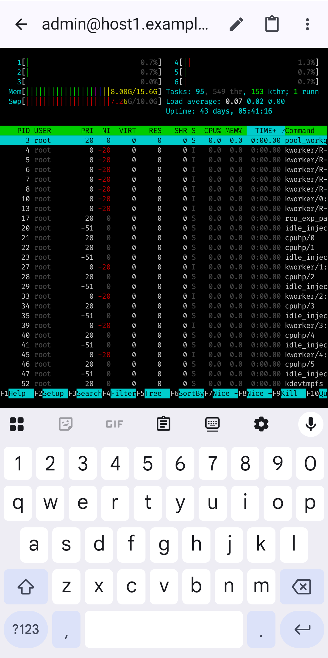 ConnectBot screenshot 3