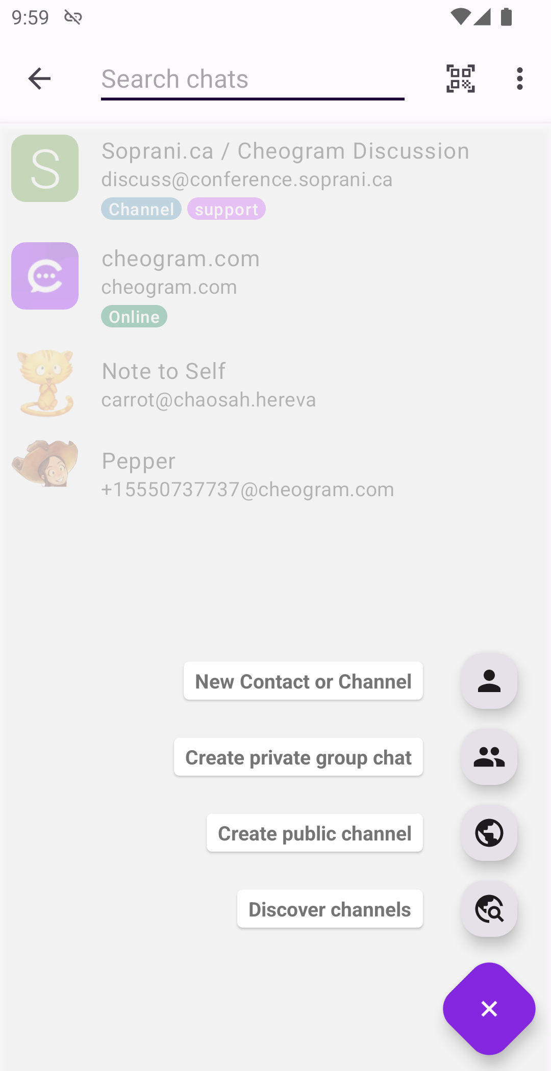 Cheogram screenshot 6