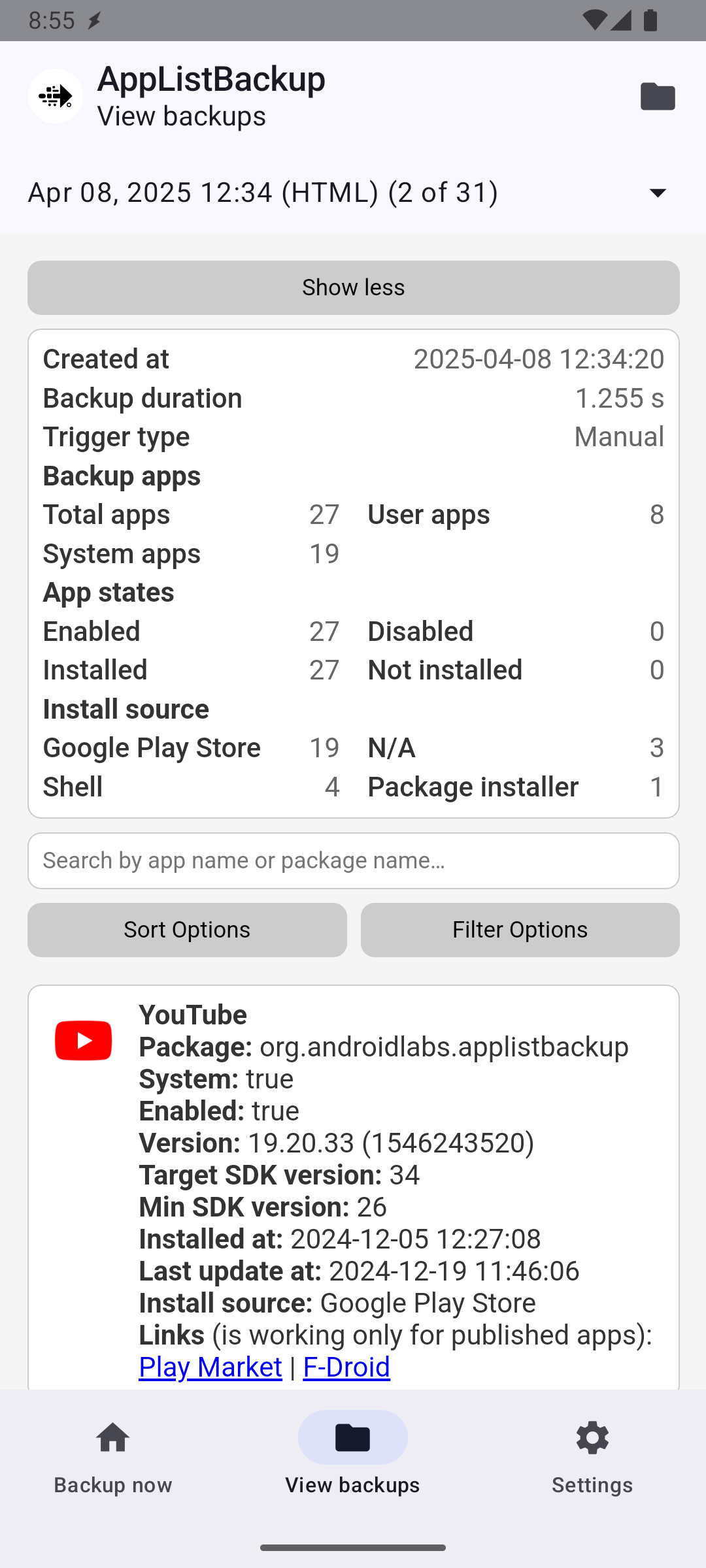 AppListBackup screenshot 12
