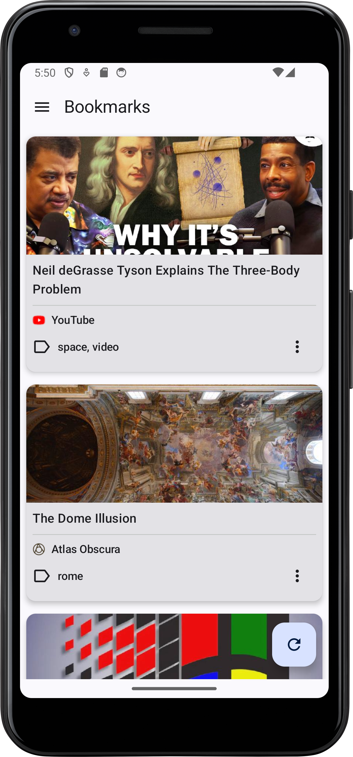 Readeck App screenshot 1