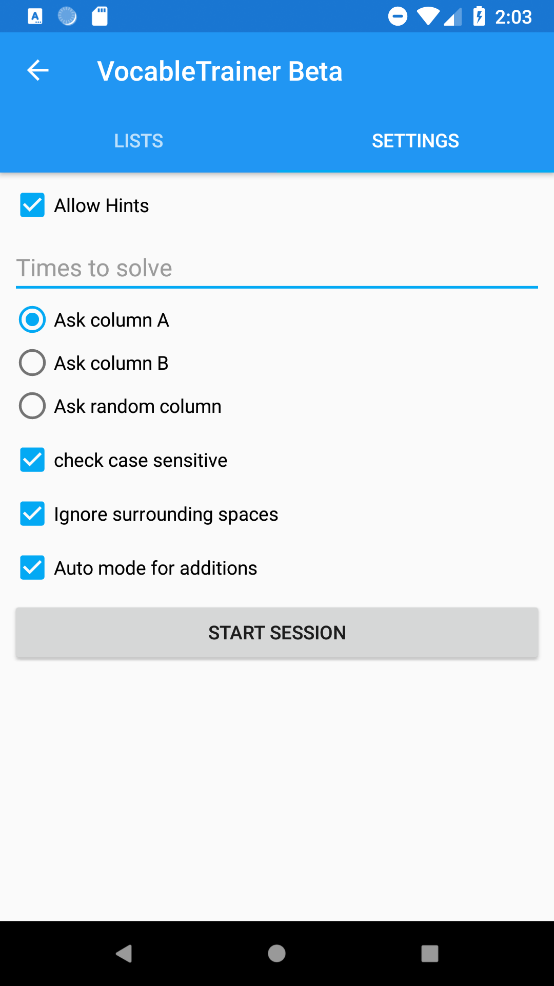 VocableTrainer screenshot 10