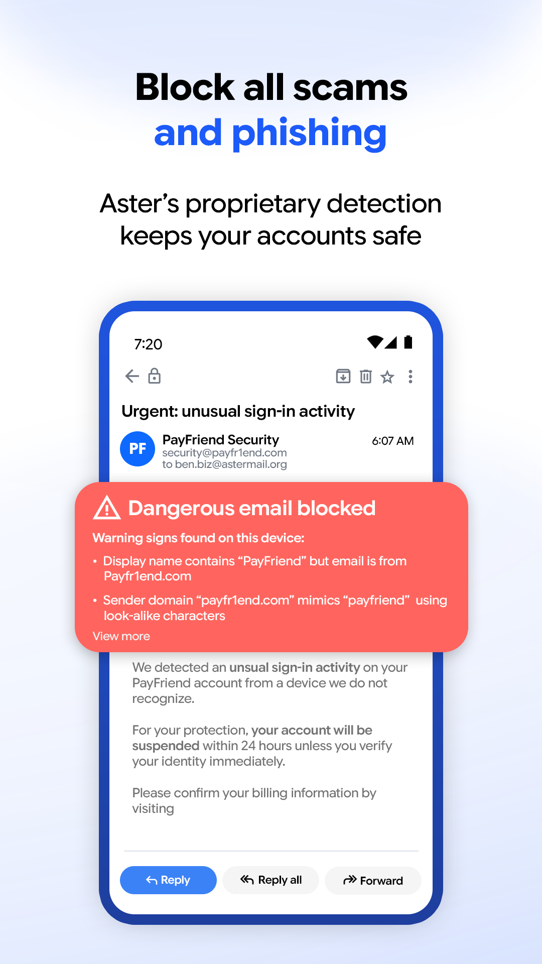 Aster Mail: Encrypted Email screenshot 4