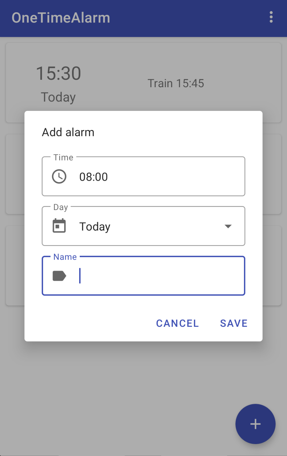 OneTimeAlarm screenshot 3