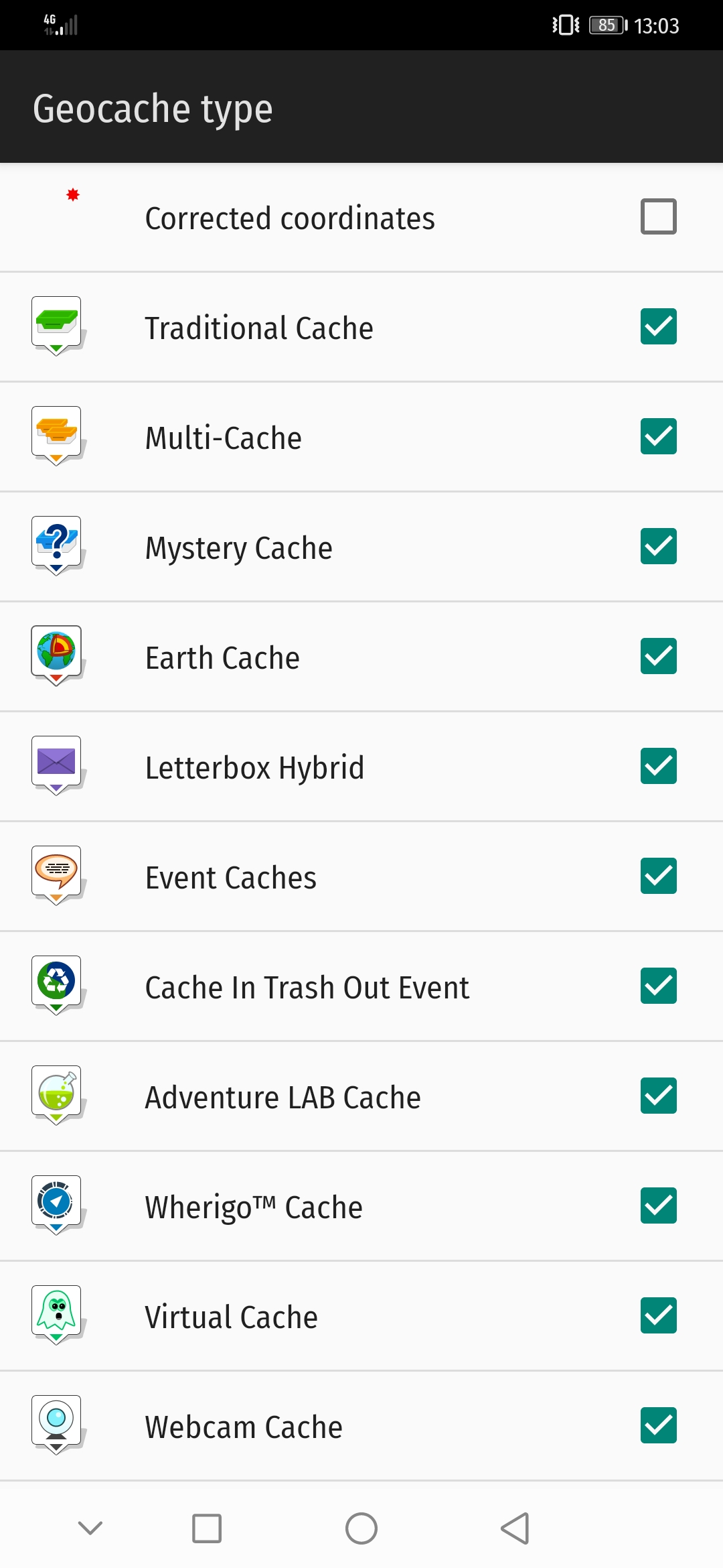 GSAK for Locus screenshot 2