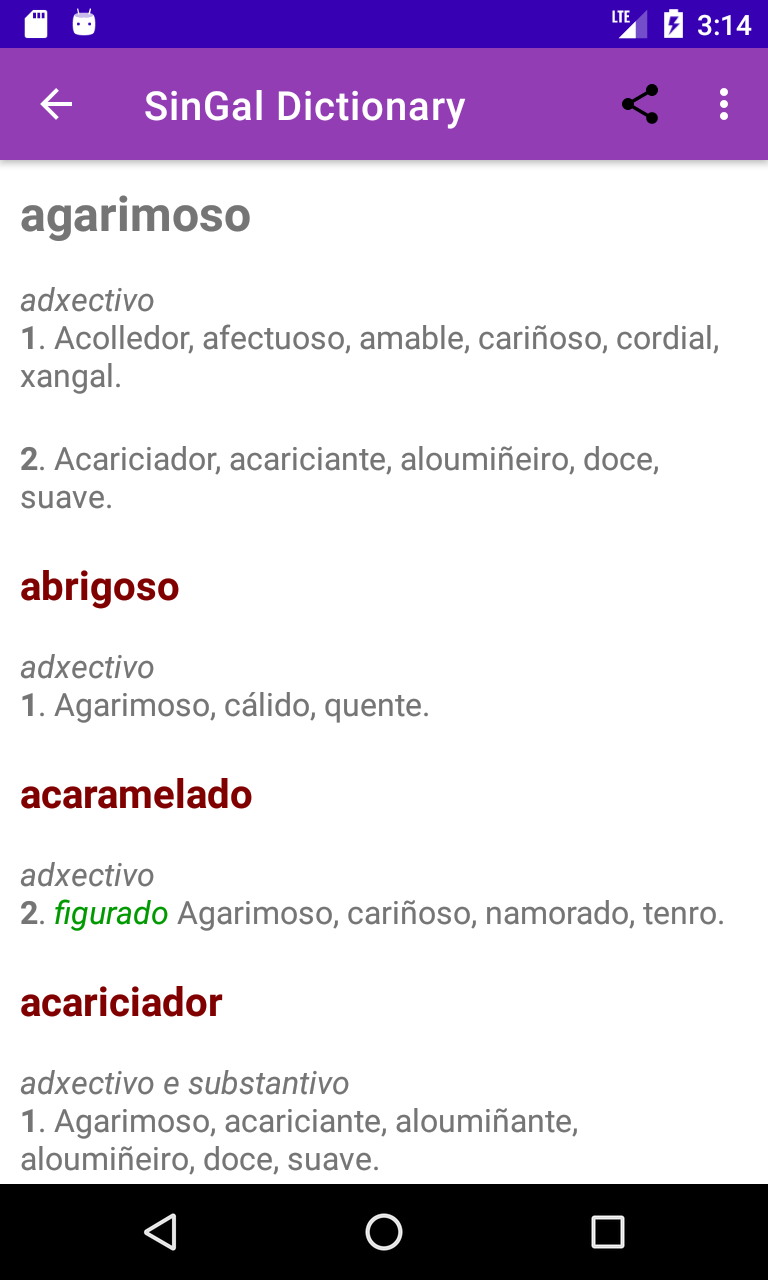 SinGal Dictionary screenshot 4