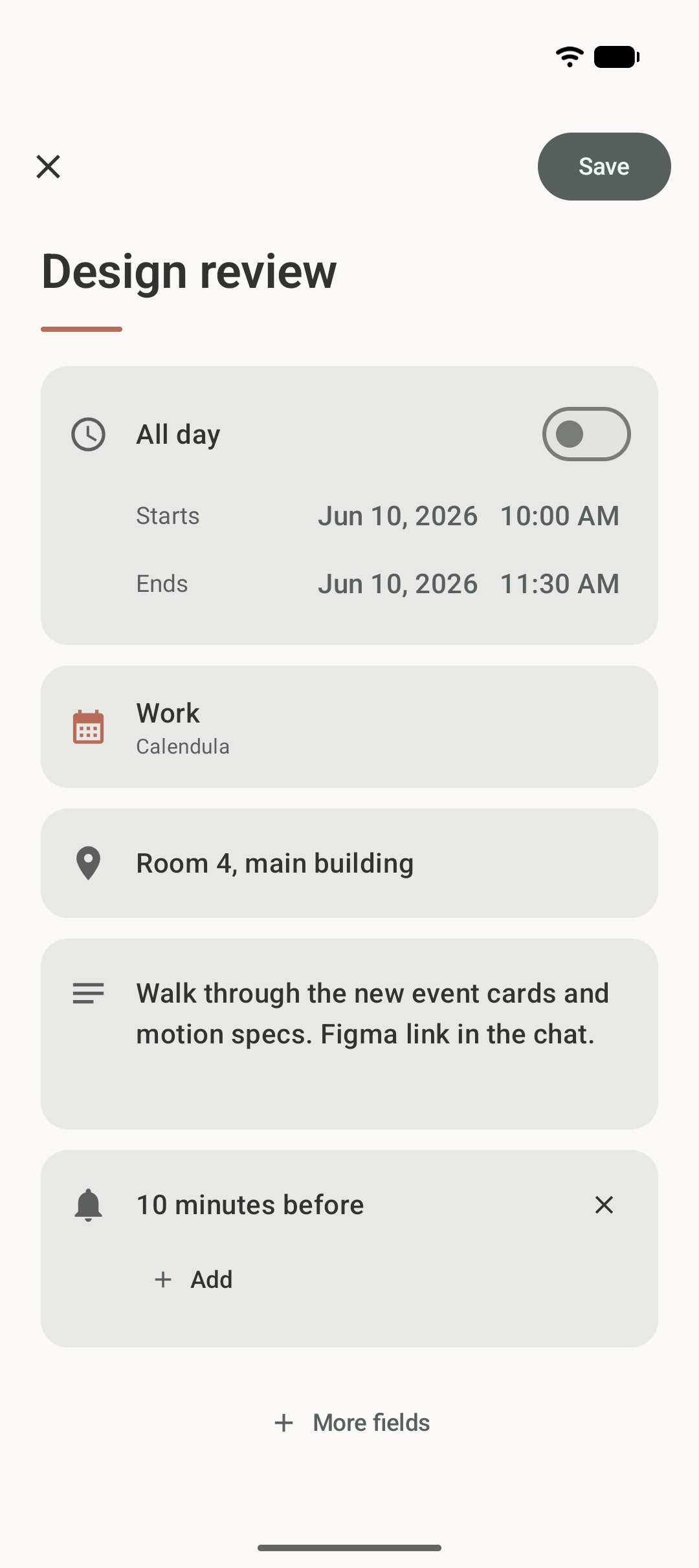 Calendula screenshot 7