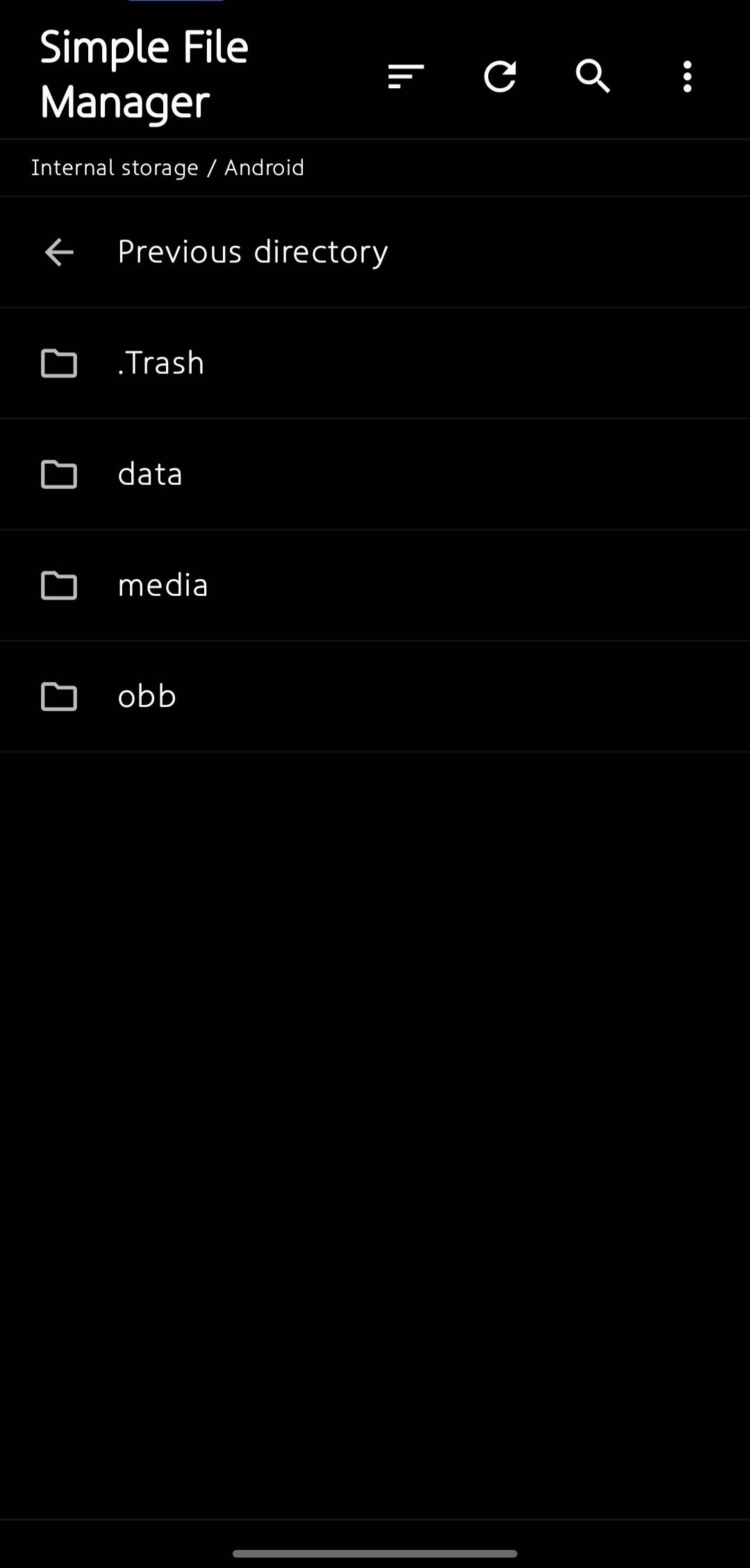 Simple File Manager screenshot 1