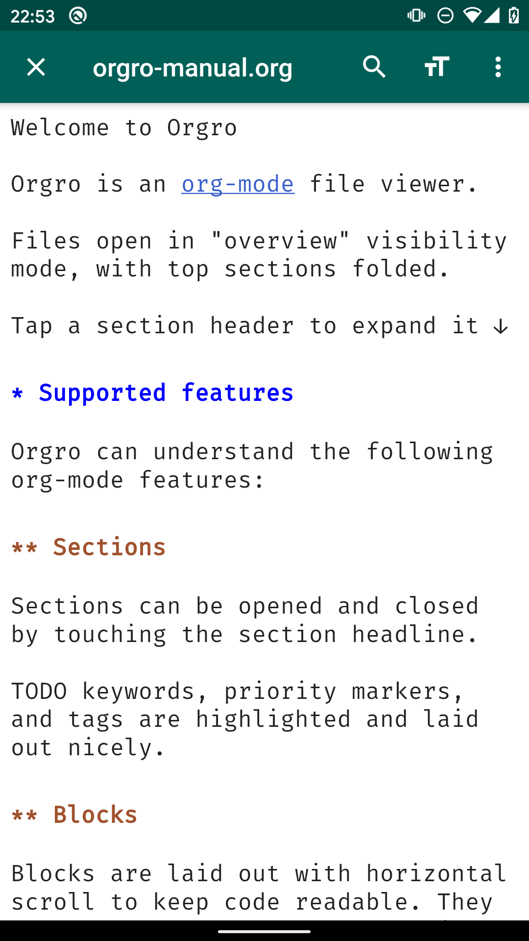 Orgro screenshot 2