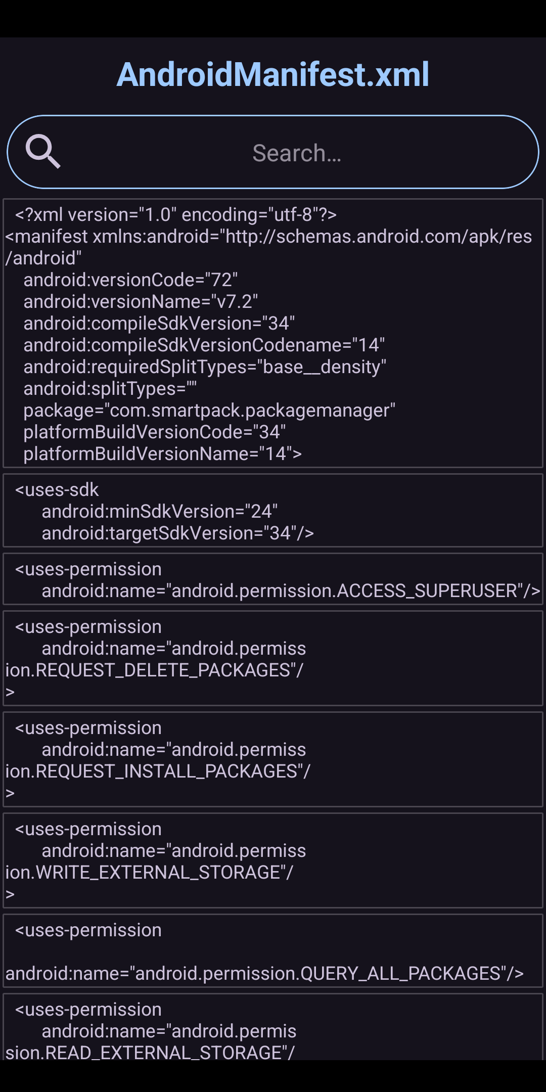 APK Explorer & Editor screenshot 16