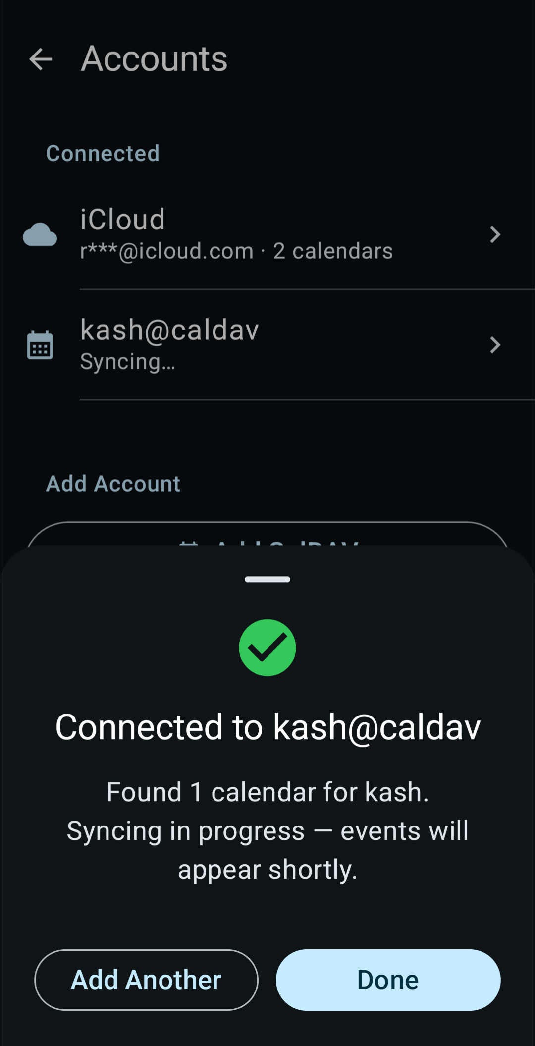 KashCal screenshot 2