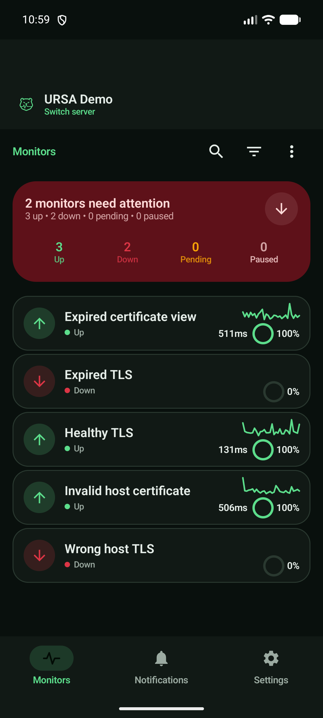 URSA screenshot 1