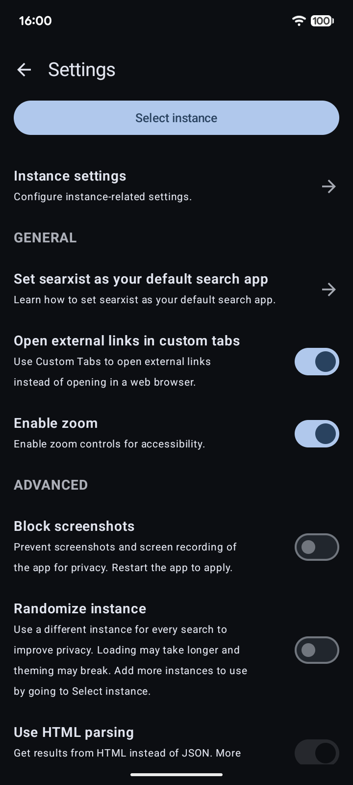 searxist screenshot 6