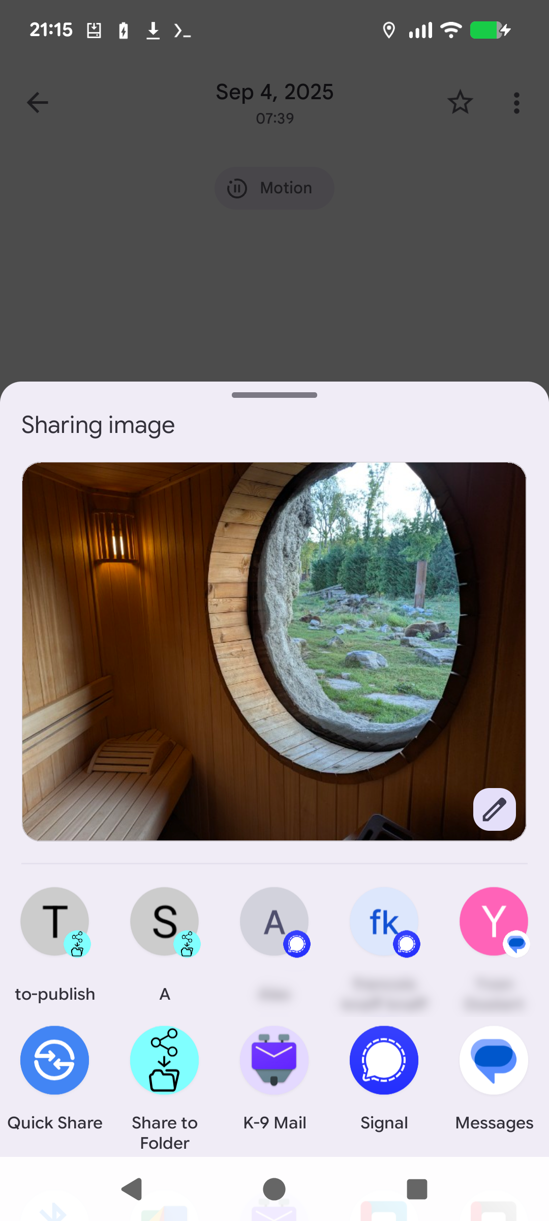 Share to folder screenshot 3