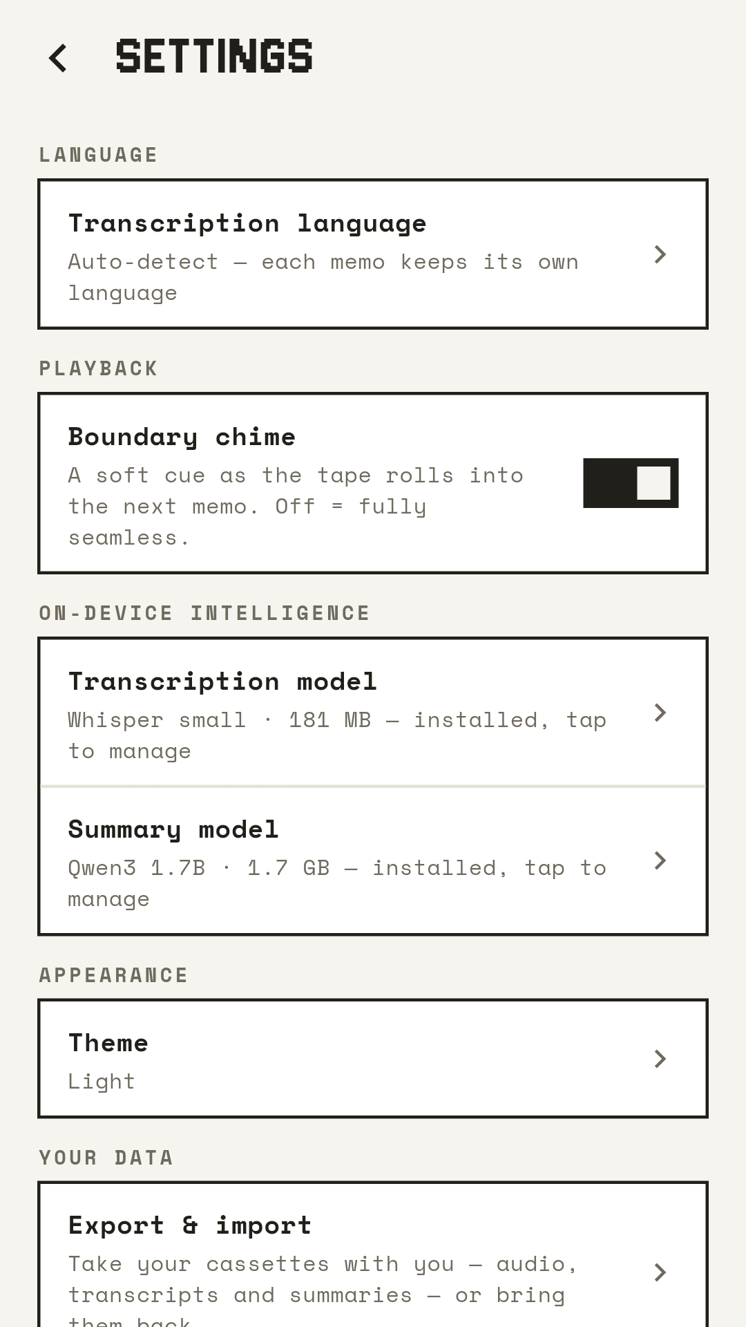 Diktafon: Voice Memos on Tape screenshot 7