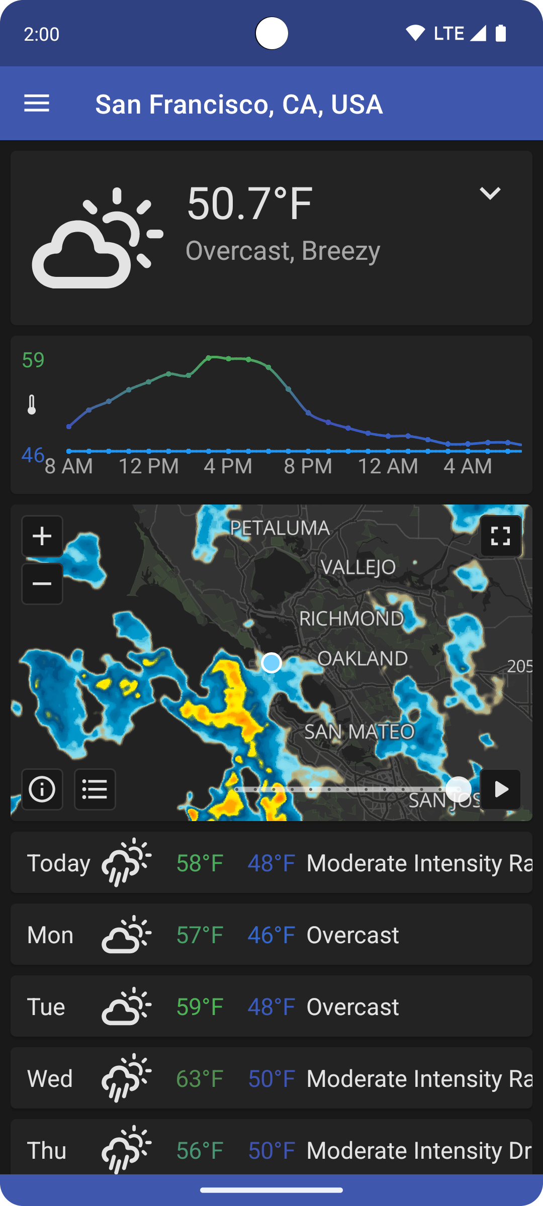 QuickWeather screenshot 1