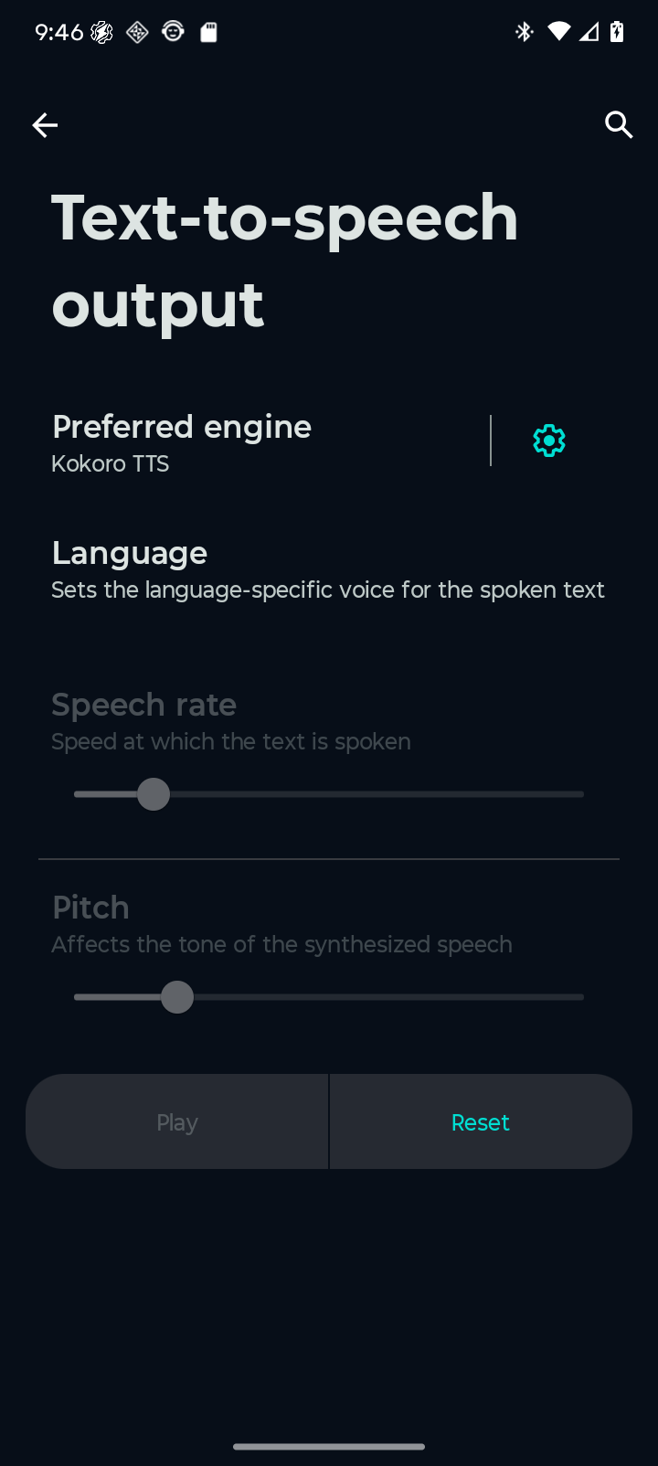 Kokoro Android system TTS driver screenshot 4